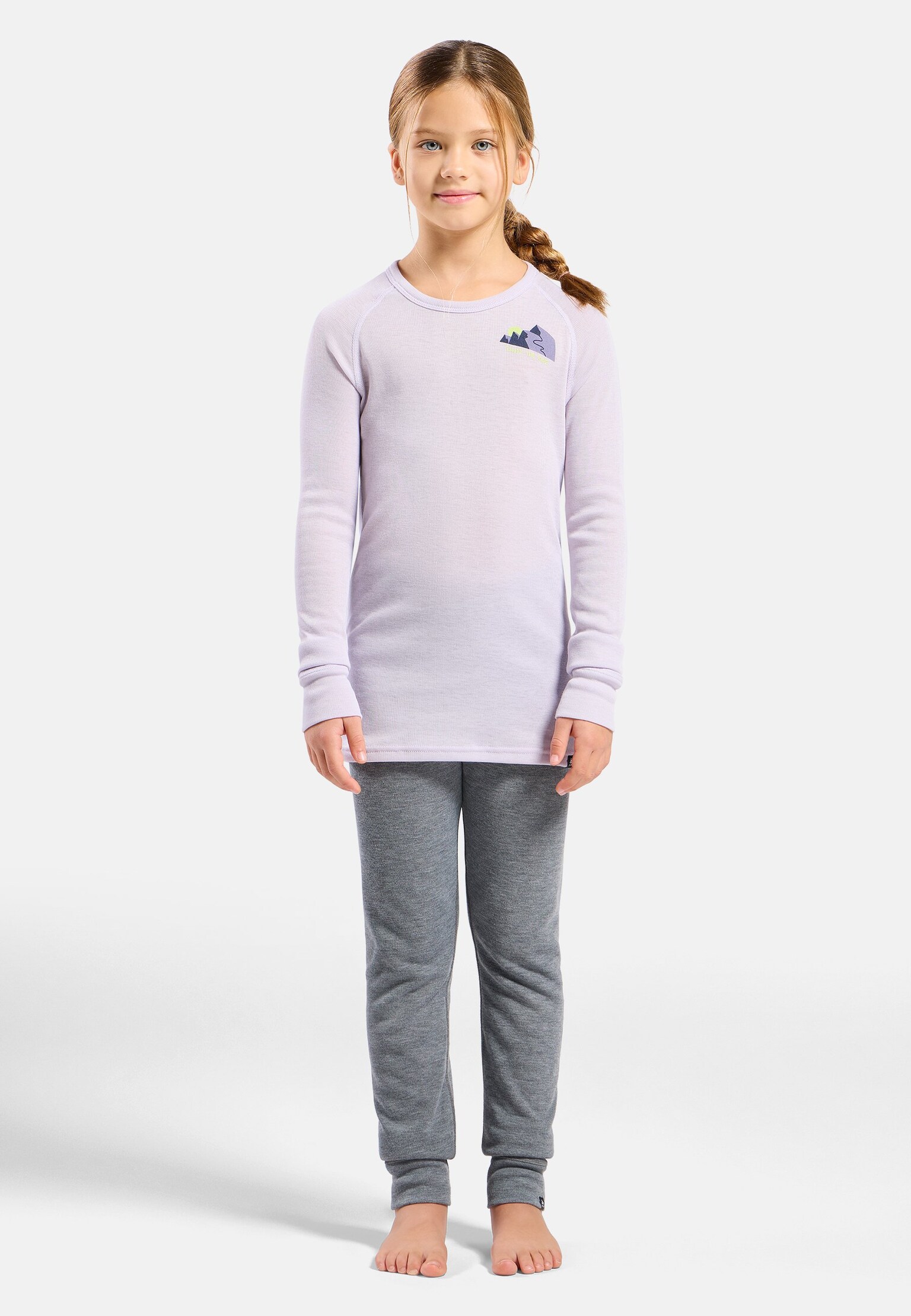 Active Warm Base Layer für Kinder mit „Enjoy the ride!“-Grafik