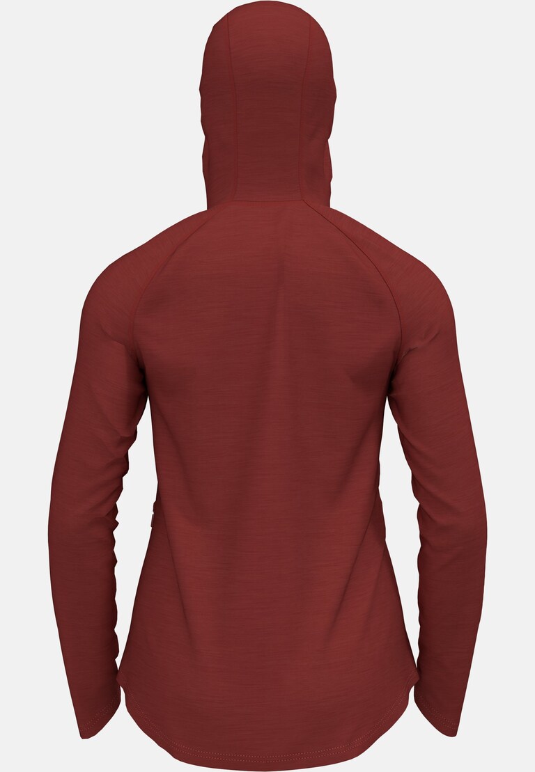 Mid layer con cappuccio Ascent Performance Wool Warm con zip