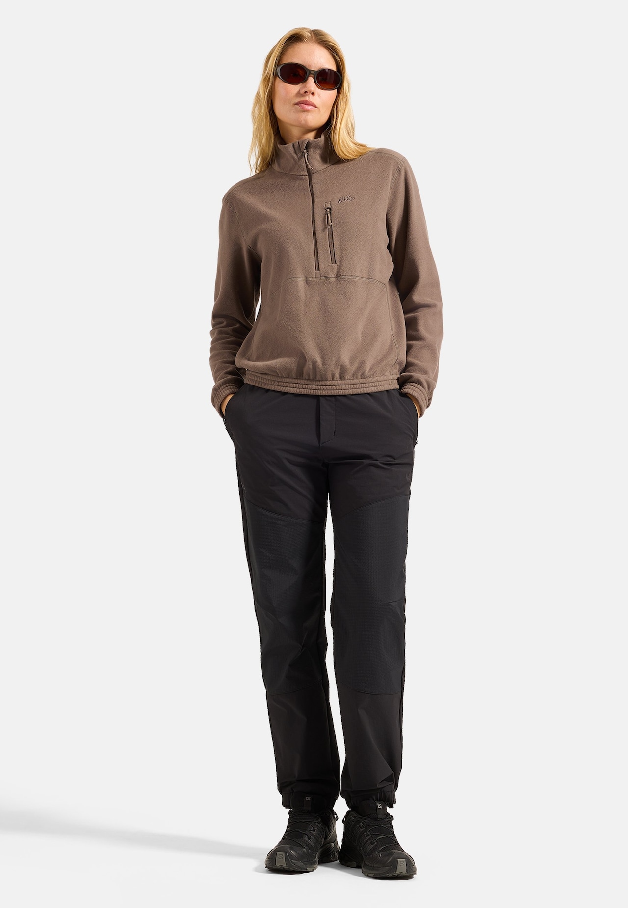 Felpa Classic a mezza zip