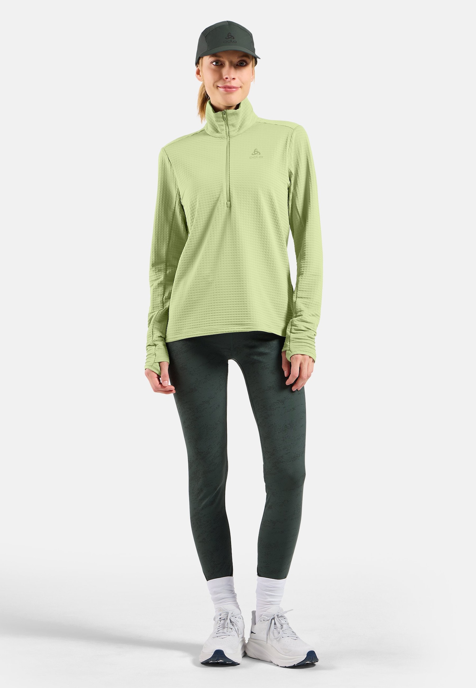 Mid layer da running Essentials Thermal a mezza zip