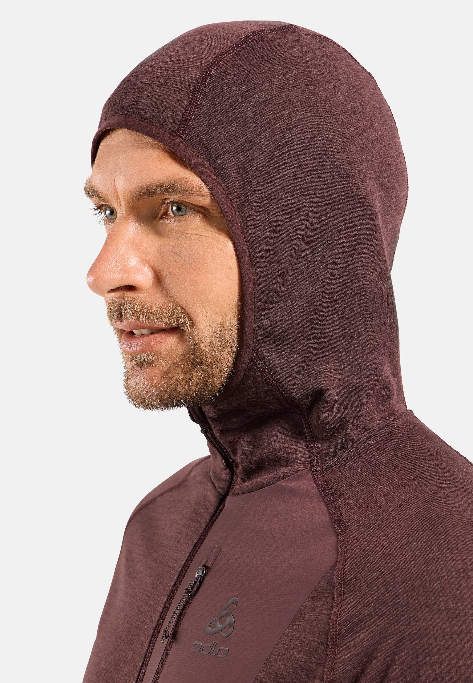 Ascent Mid Layer mit Kapuze und Reissverschluss