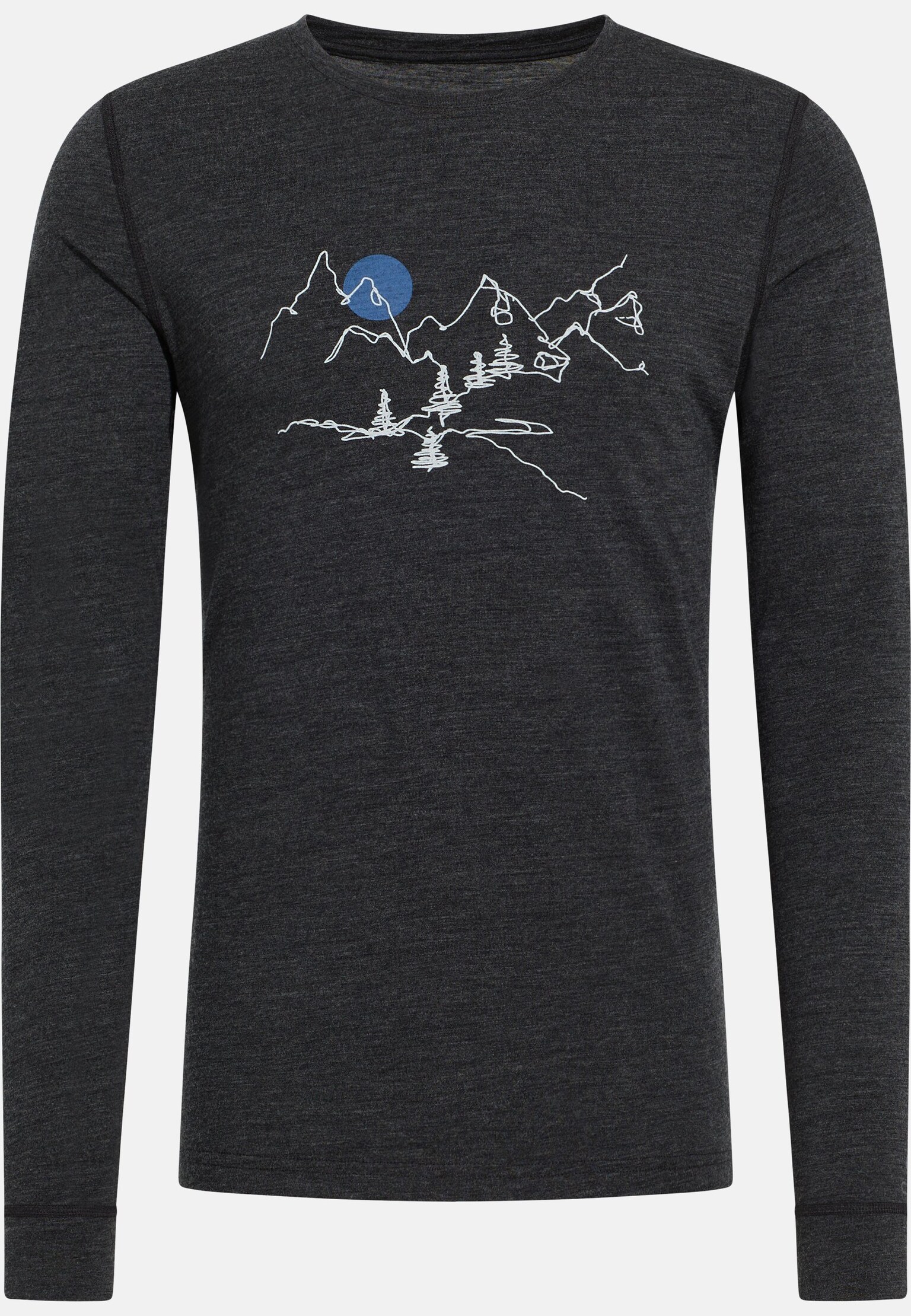 Merino 200 Warm Langarmshirt mit Print