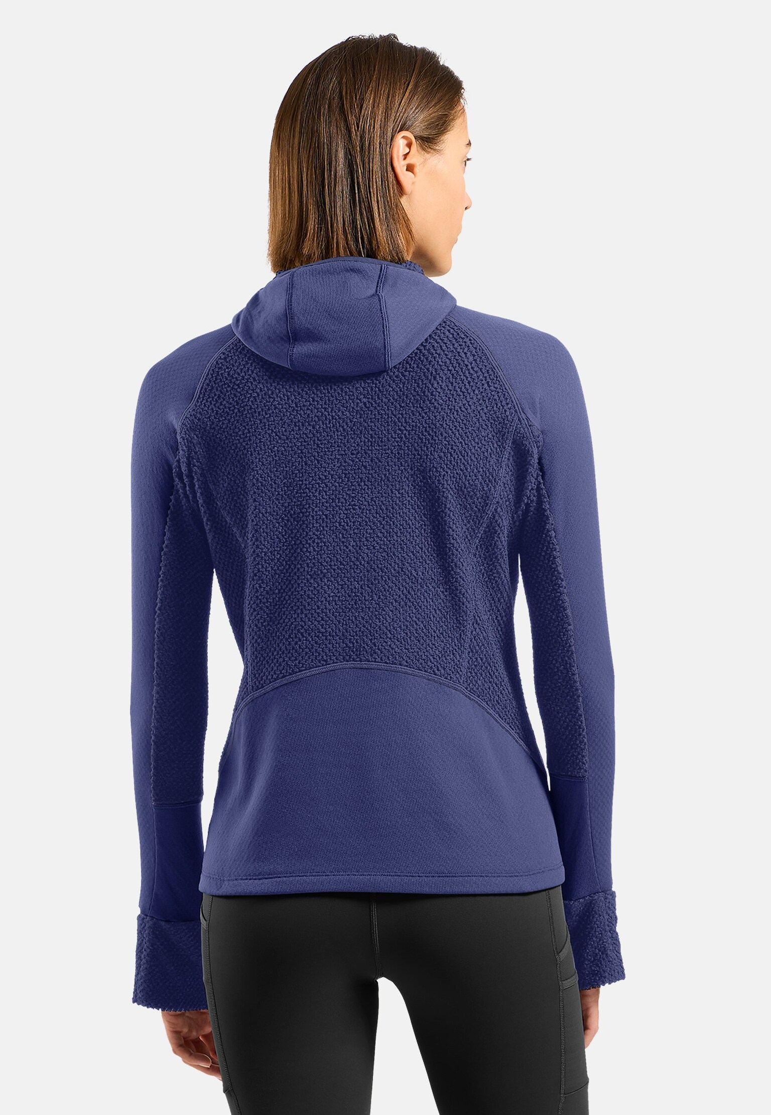 Mid layer da trail running X-Alp a mezza zip con cappuccio