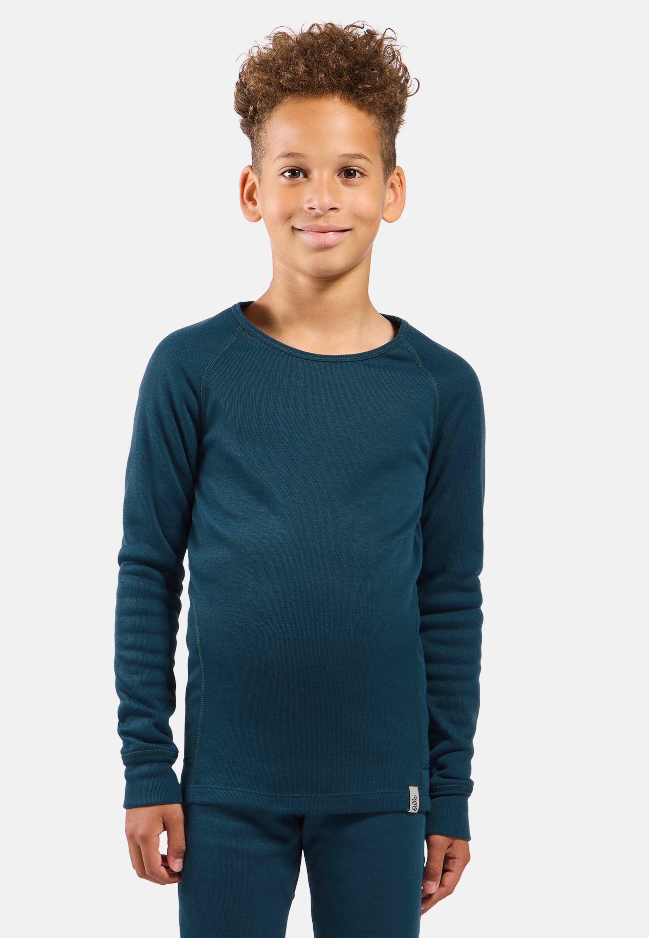 Odlo Active X-Warm Base Layer Shirt für Kinder - Wandern, Ski & Snow - marineblau, 128