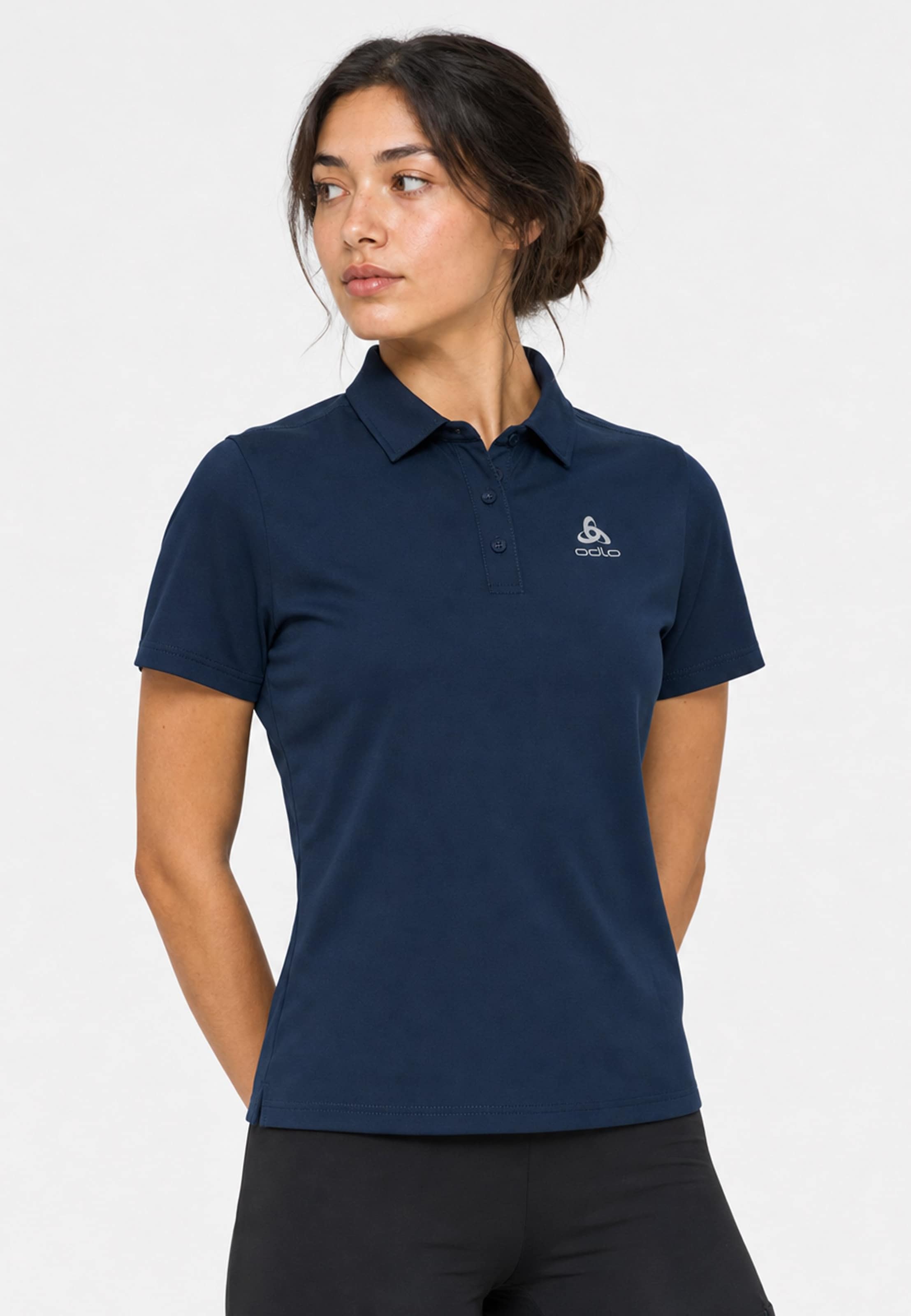 Odlo Cardada Poloshirt für Damen - Wandern, Casual Comfort - blau, L