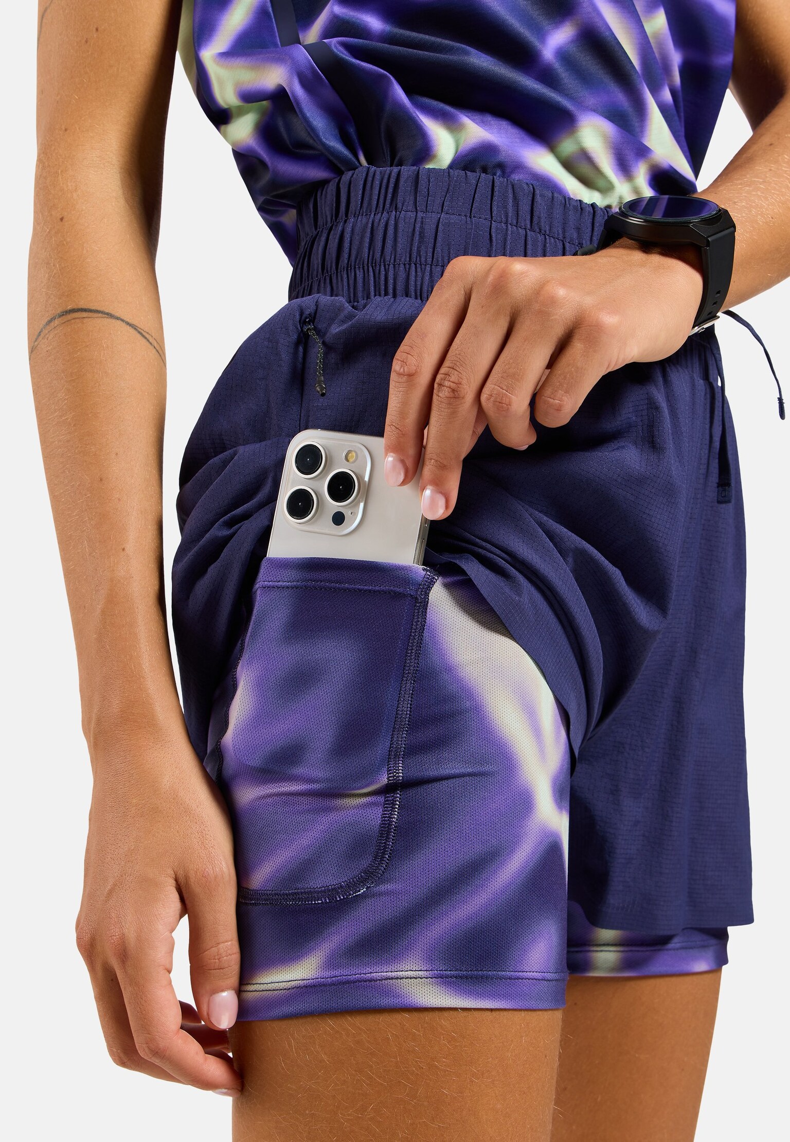 Zeroweight 3 Inch 2-in-1 Laufshorts mit Print