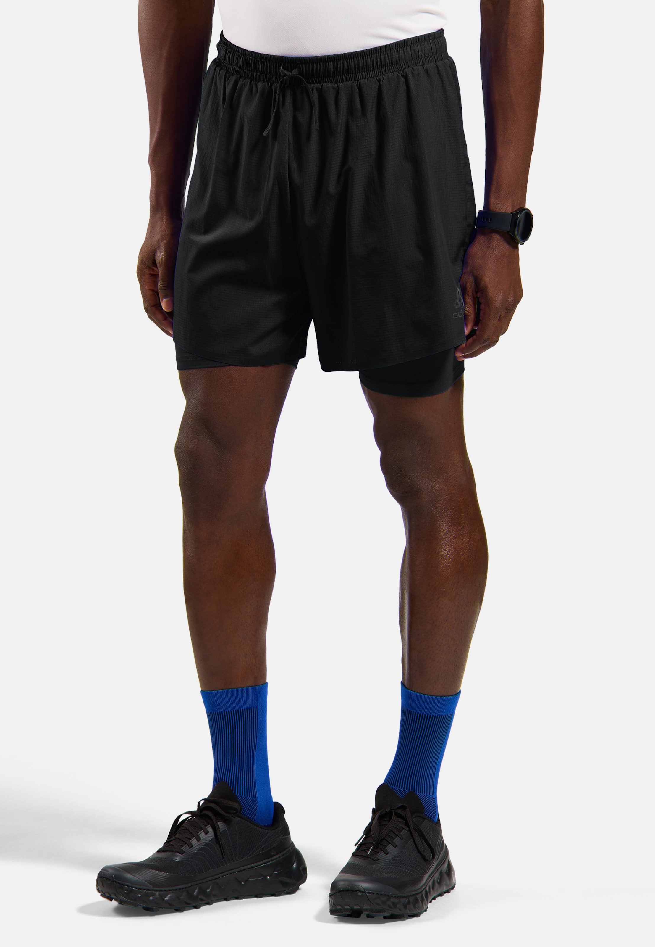 Odlo Zeroweight 5 Inch 2-In-1 Laufshorts für Herren - Training, Running - schwarz, L