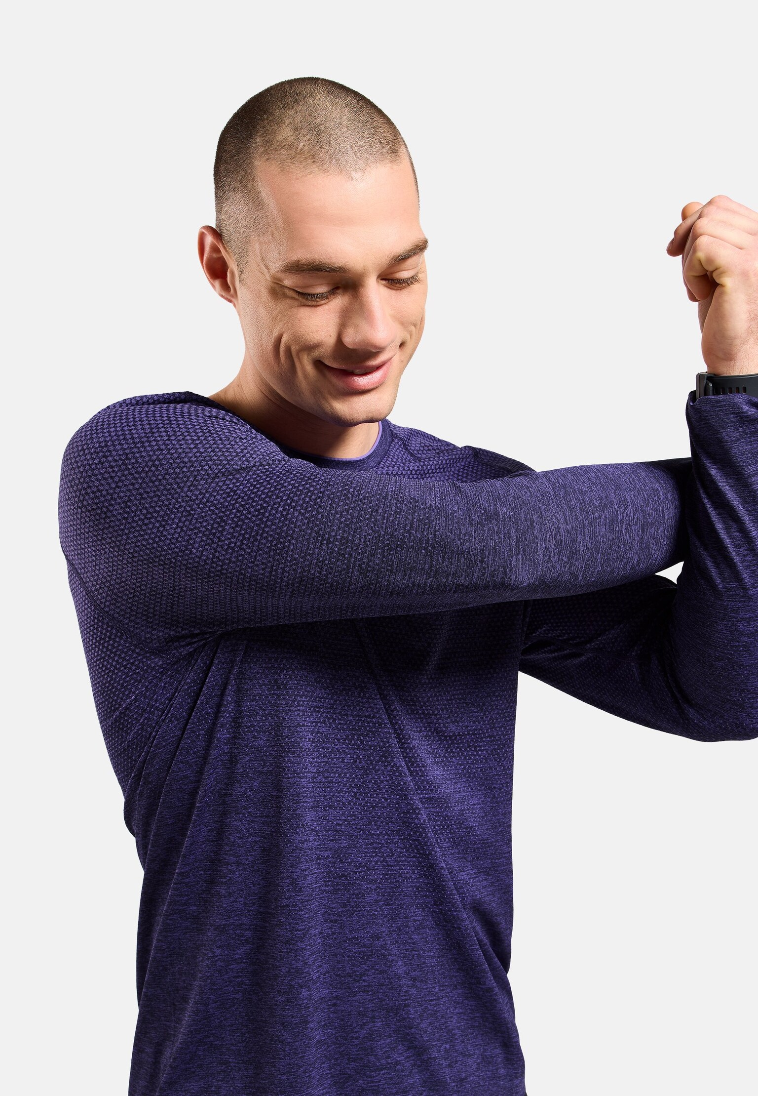 Essentials naadloos hardloopshirt met lange mouwen