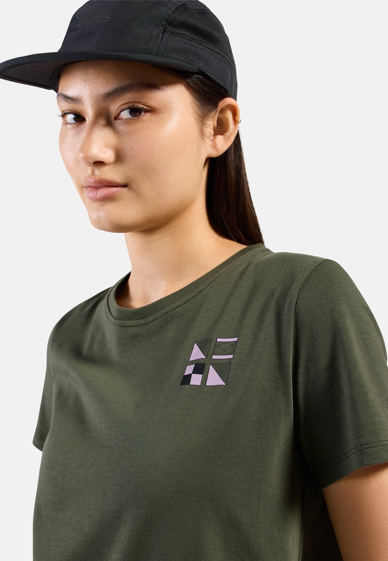 T-shirt Odlo Flags in misto cotone