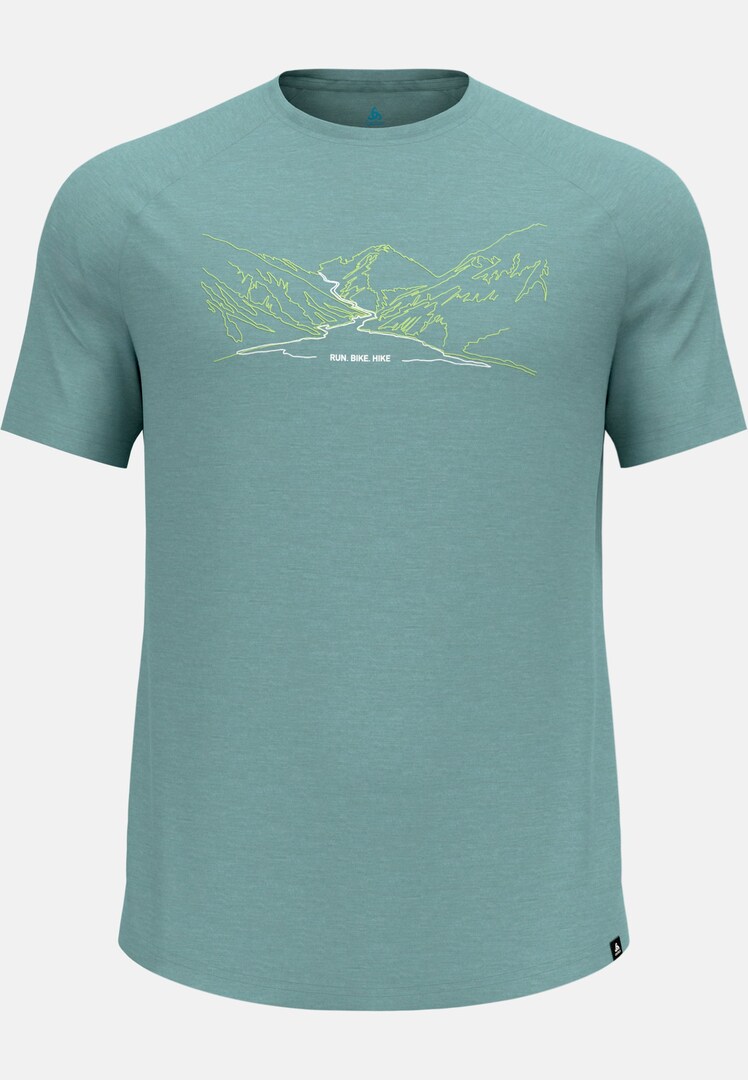 Ascent Performance Wool 130 run bike hike t-shirt in arctic