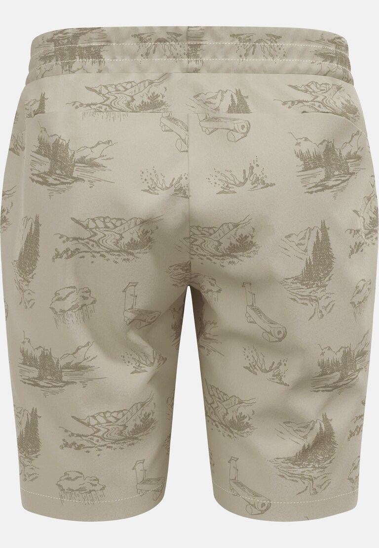 The Essentials print hiking shorts