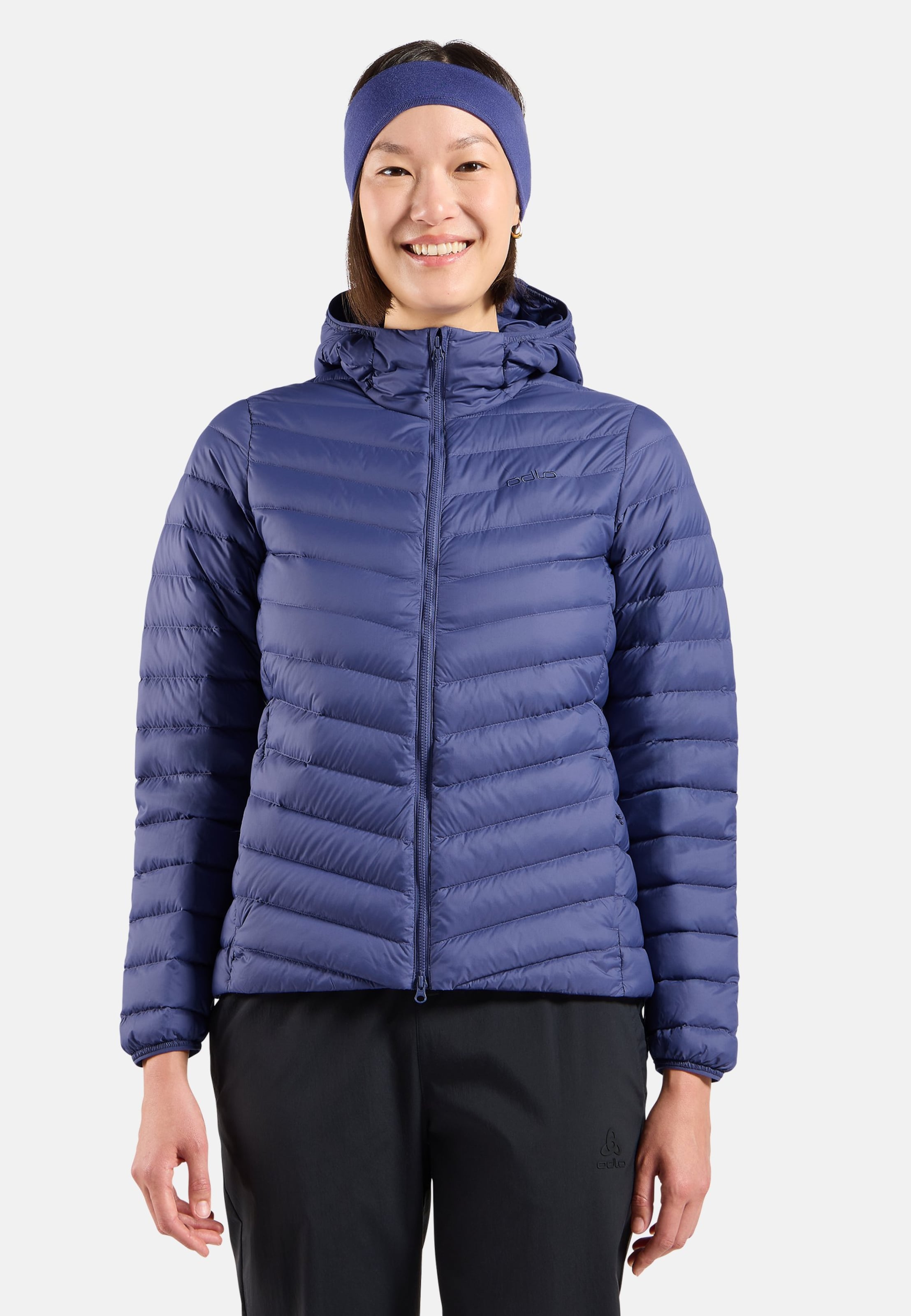 Odlo Kompakte X-Alp Daunenjacke mit Kapuze 2.0 für Damen, S, lila