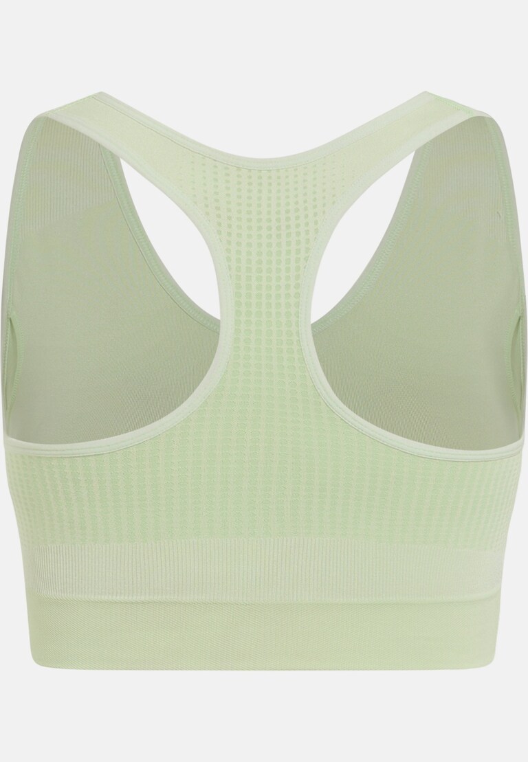 The Seamless zip high-support sports bra