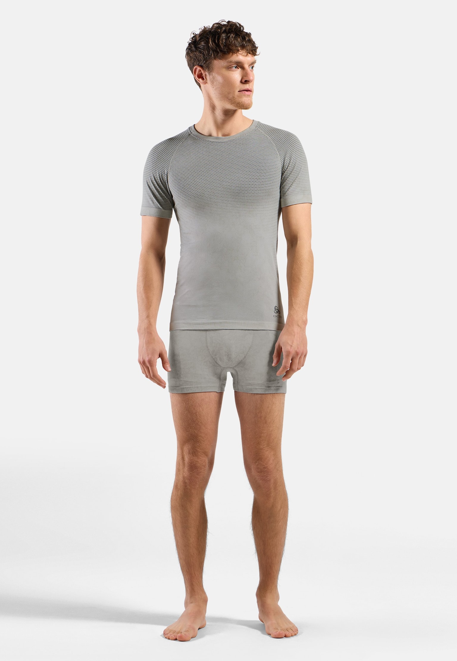 Kurzärmeliger Performance Light Base Layer mit Rain-Dye-Effekt