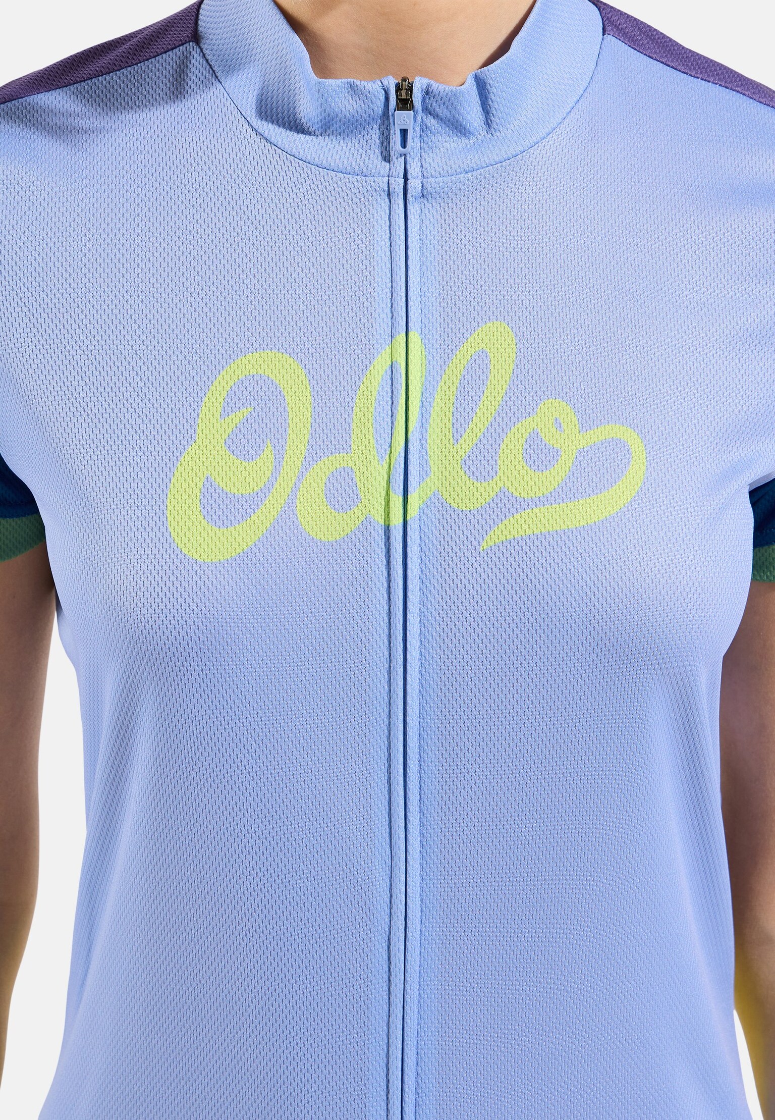 Essential Odlo Print Cycling T-Shirt Full-Zip