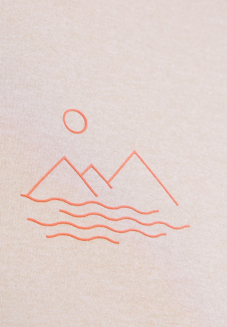 Ascent sun sea mountains t-shirt