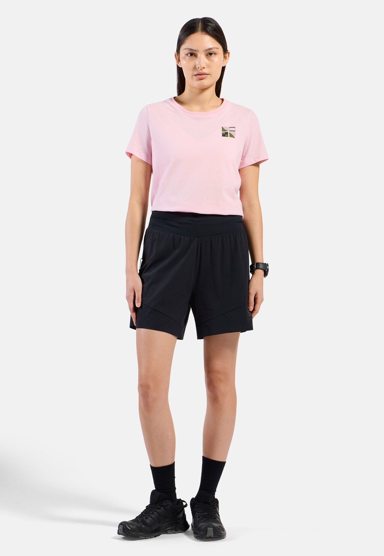 T-shirt Odlo Flags in misto cotone