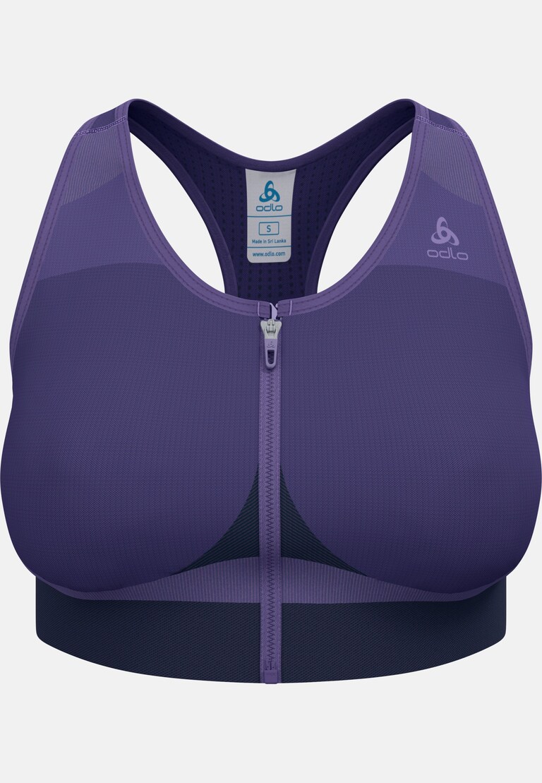 The Seamless zip high-support sports bra