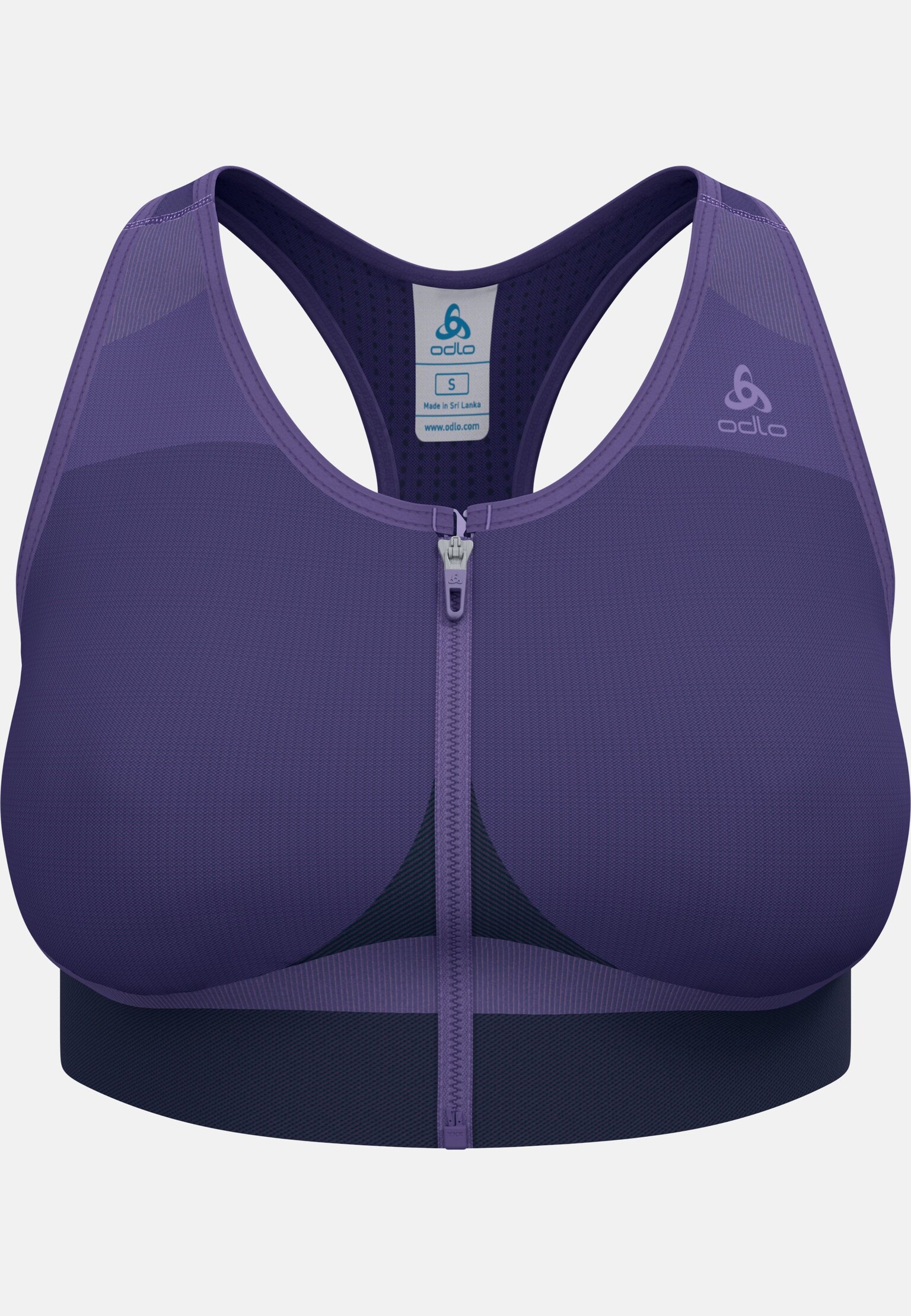 The Seamless zip high-support sports bra