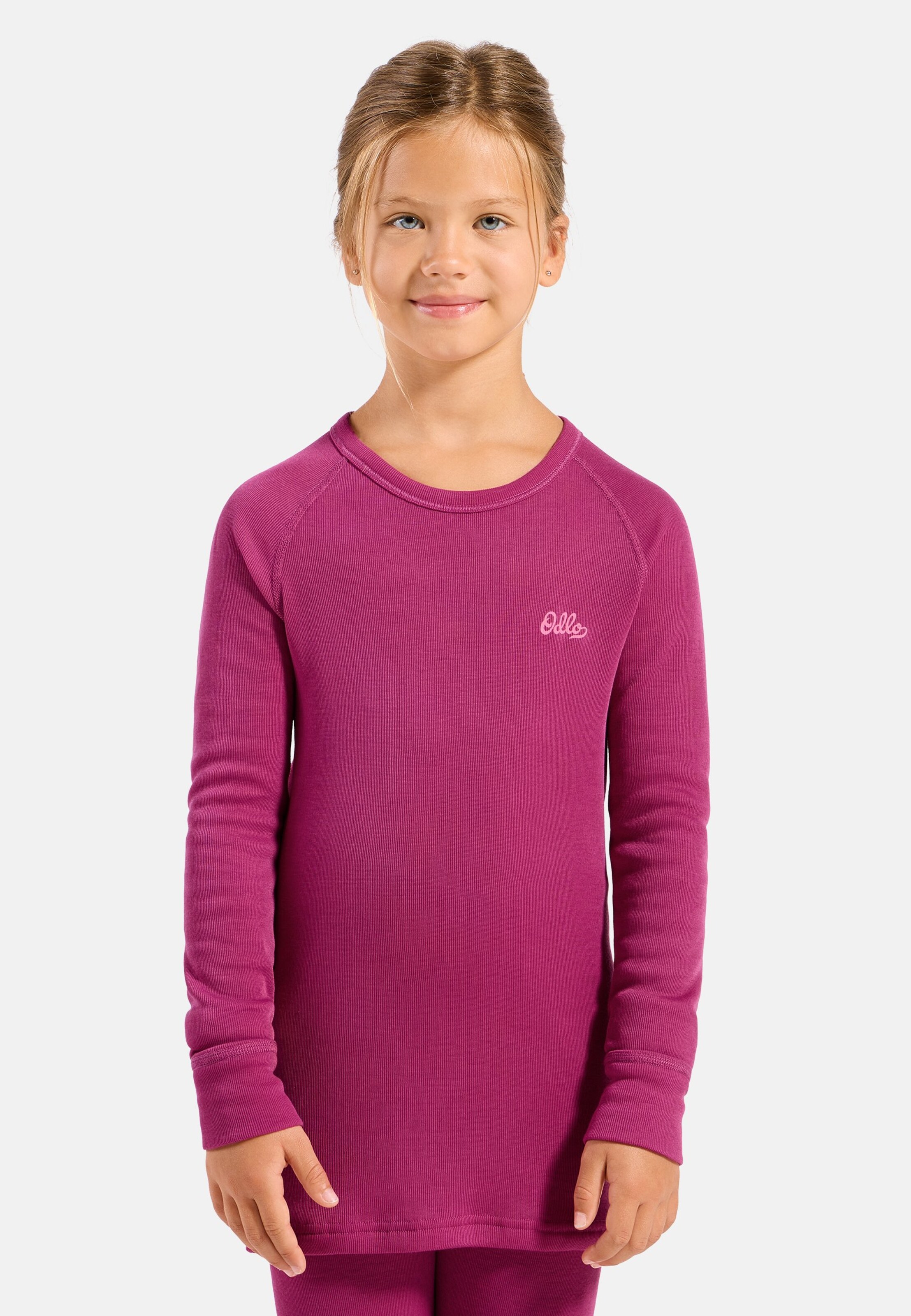 Odlo Klassisches Active Warm Base-Layer-Set für Kinder, 164, pink