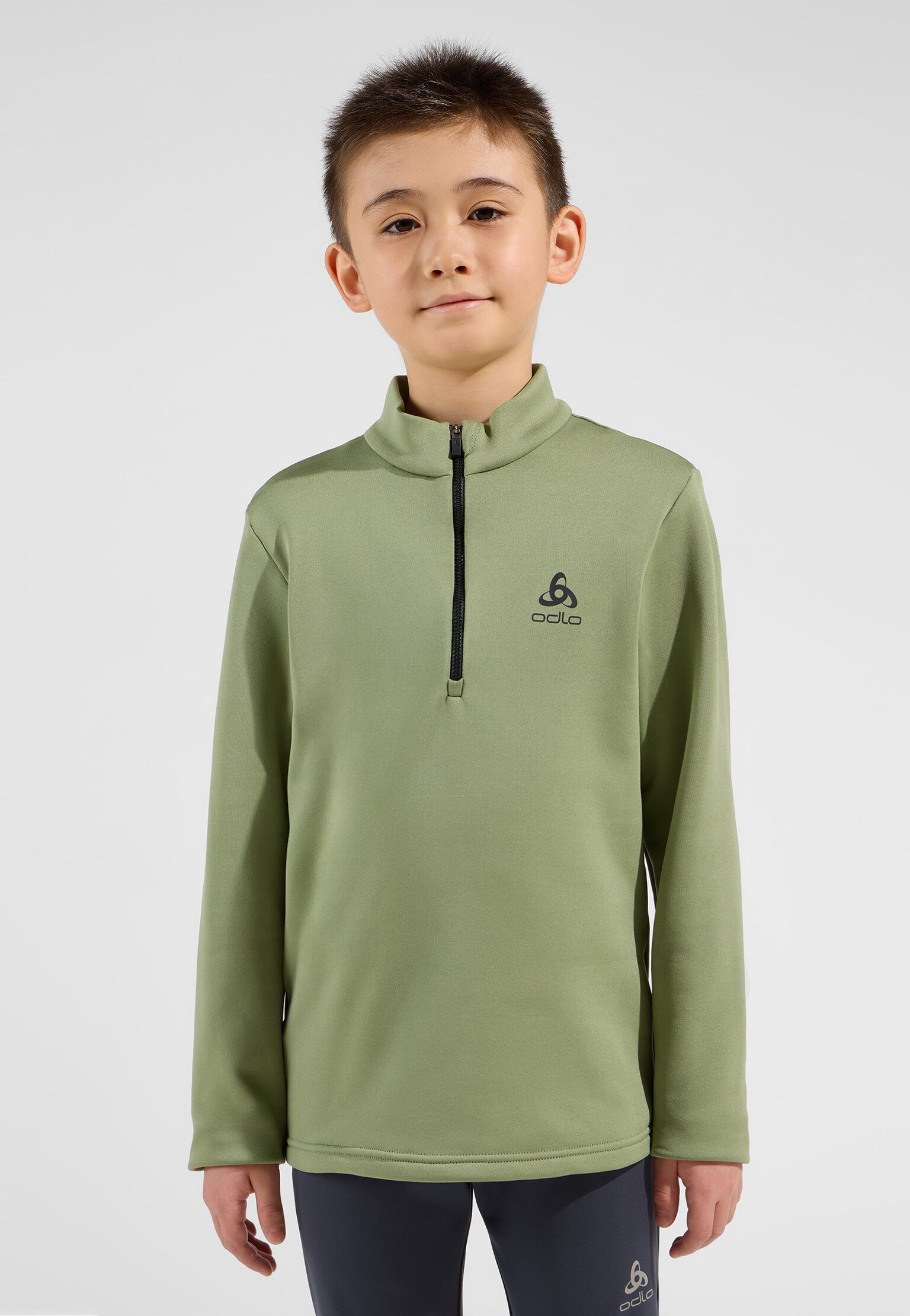 The Berra kids' half-zip mid layer
