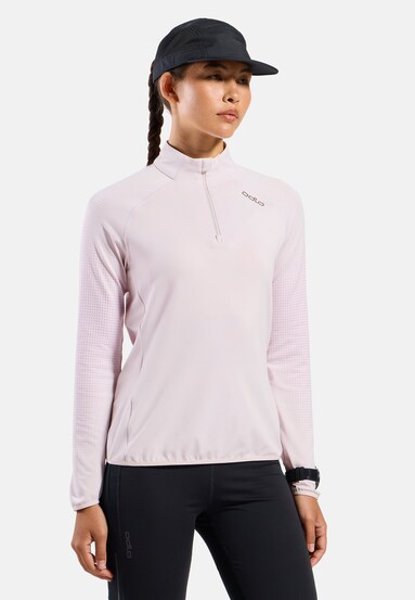 Felpa da running Zeroweight Warm a mezza zip