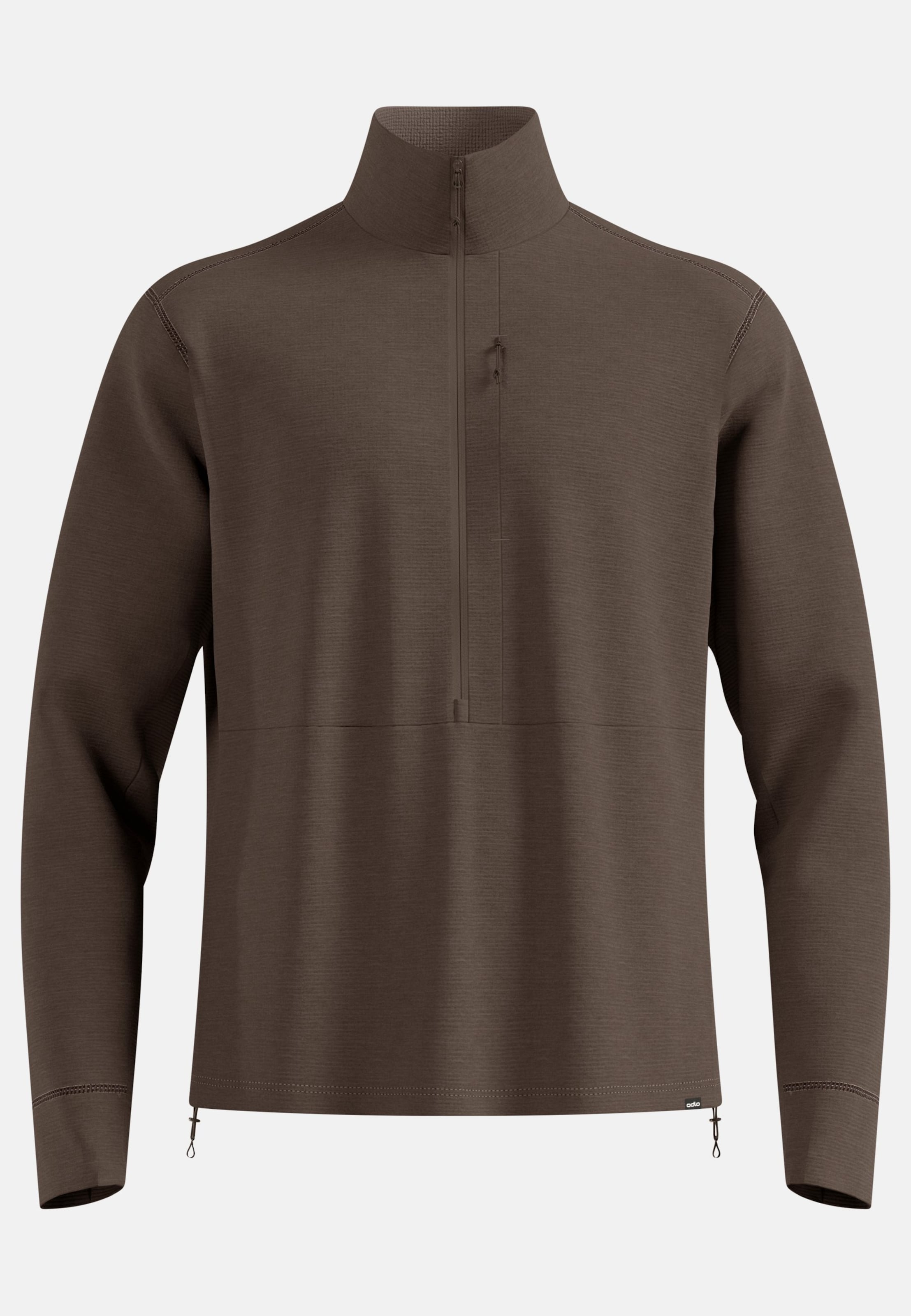 Odlo Grid Fleece Mid Layer Half-Zip für Herren - Wandern, Ski & Snow - braun, L