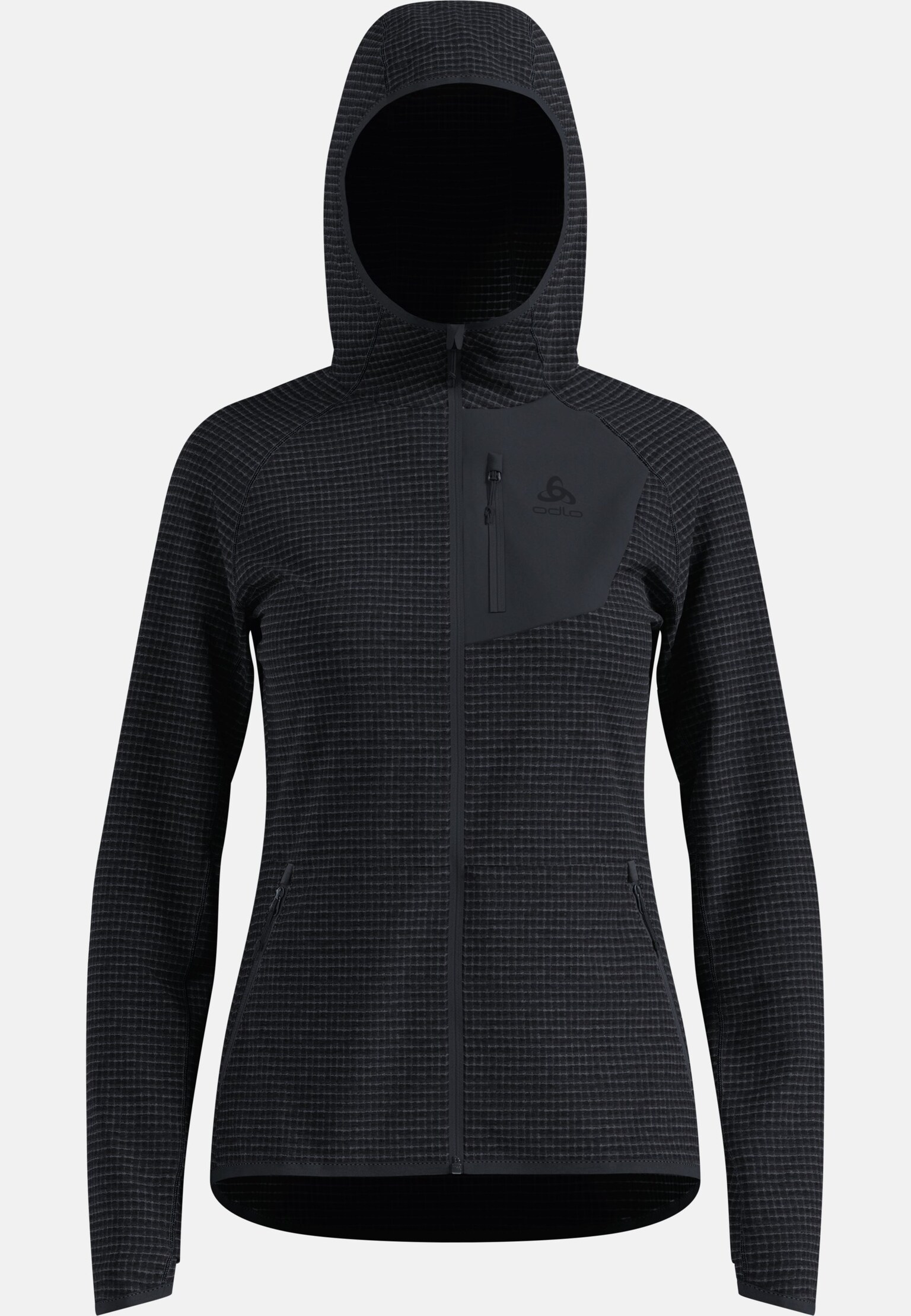 Ascent midlayer met capuchon en rits