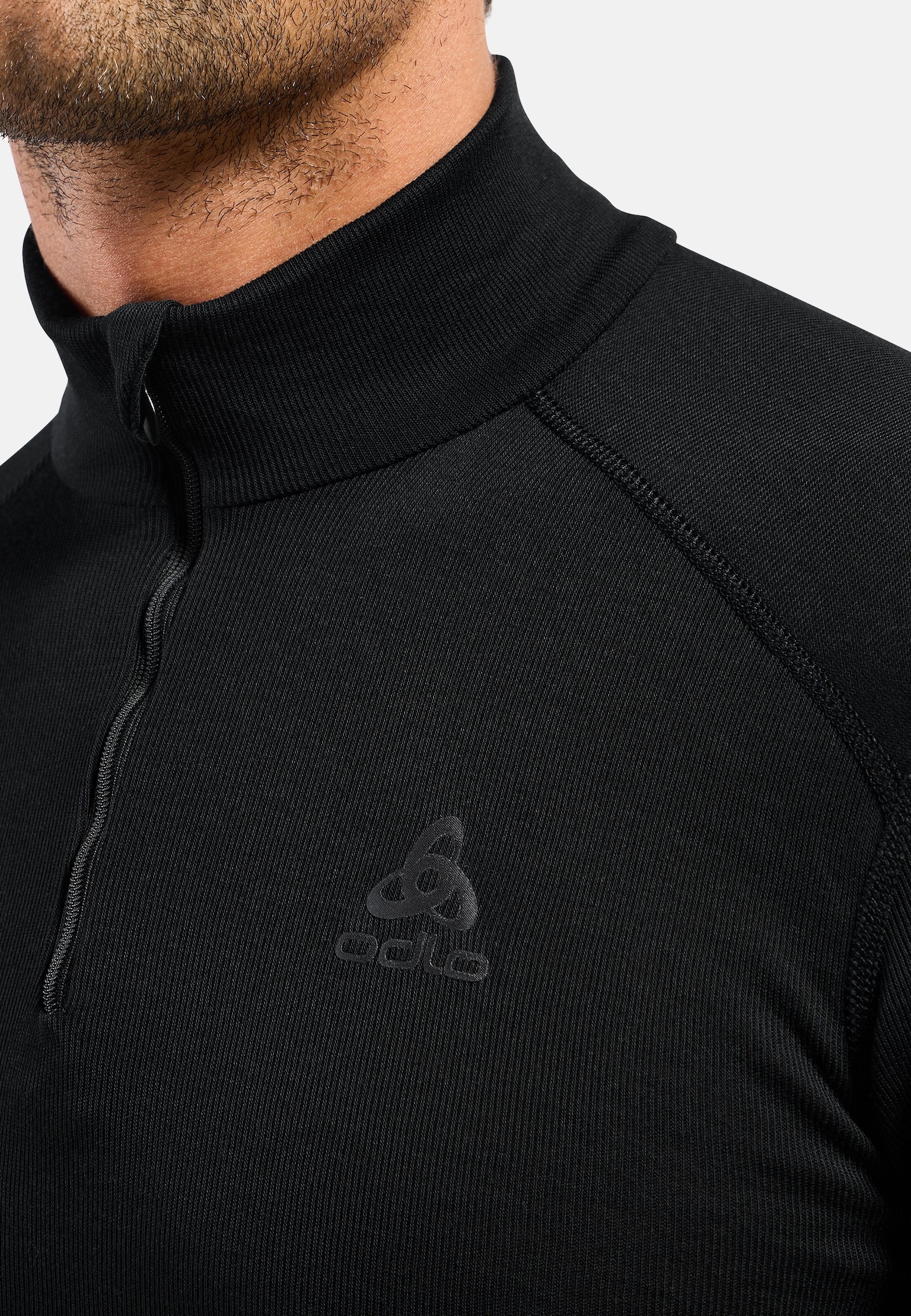 Top base layer a collo alto con mezza zip Active Warm