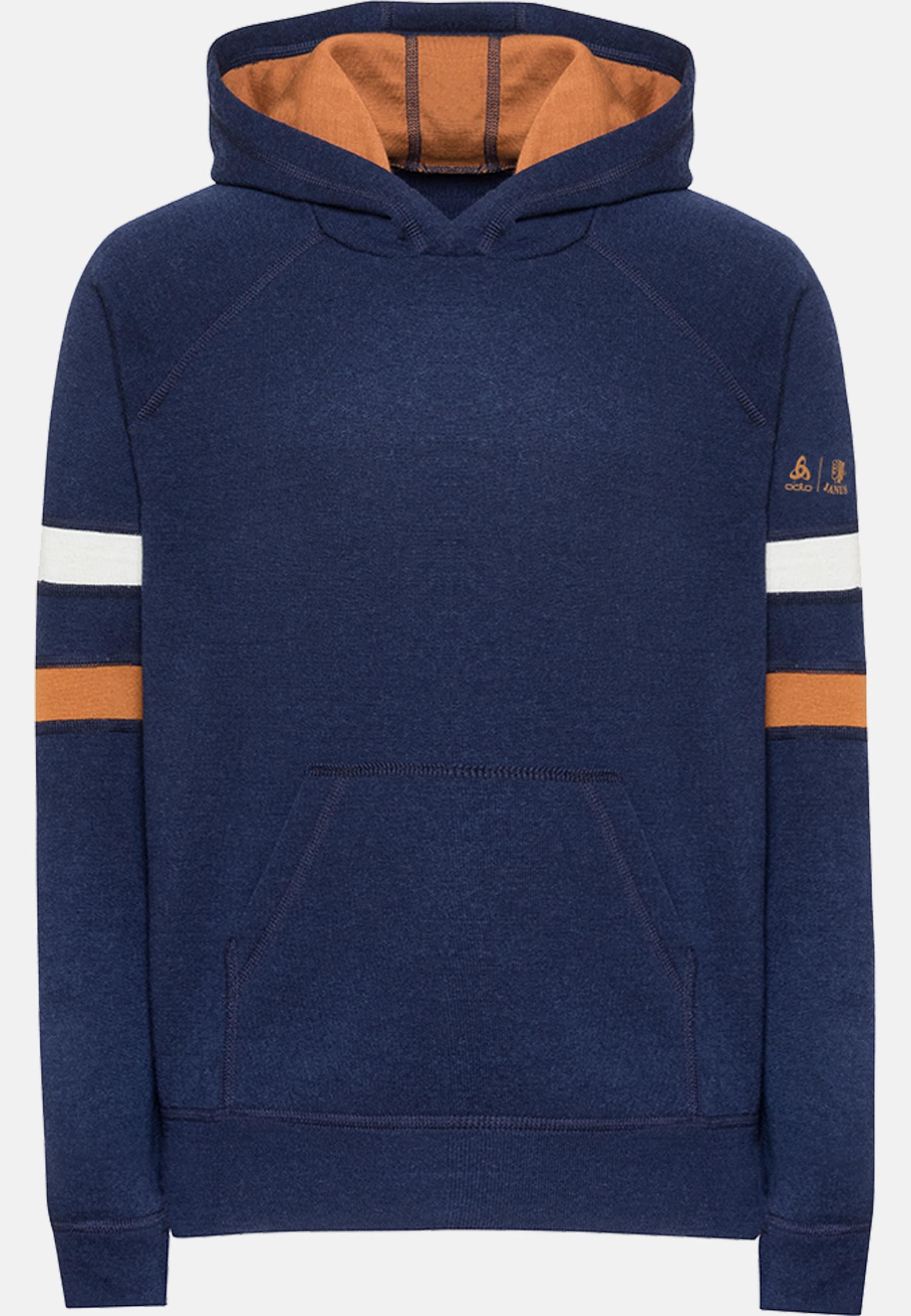 Odlo Espeland Merino 250 Hoodie für Kinder, 104, blau