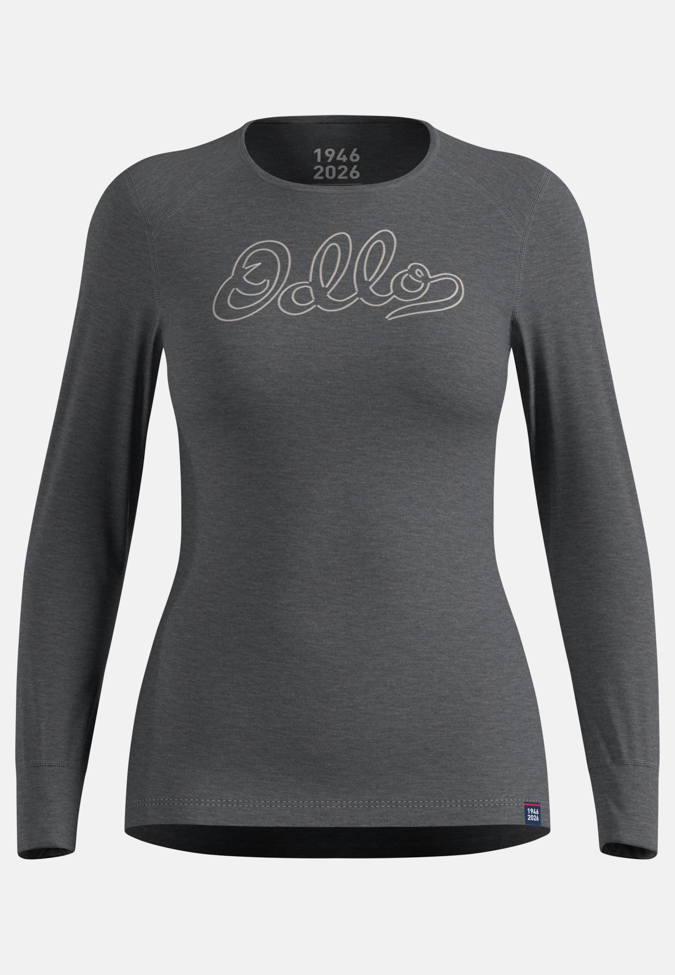 Odlo Active Warm 80th Anniversary Base Layer Shirt für Damen - Wandern, Ski & Snow - grau, S