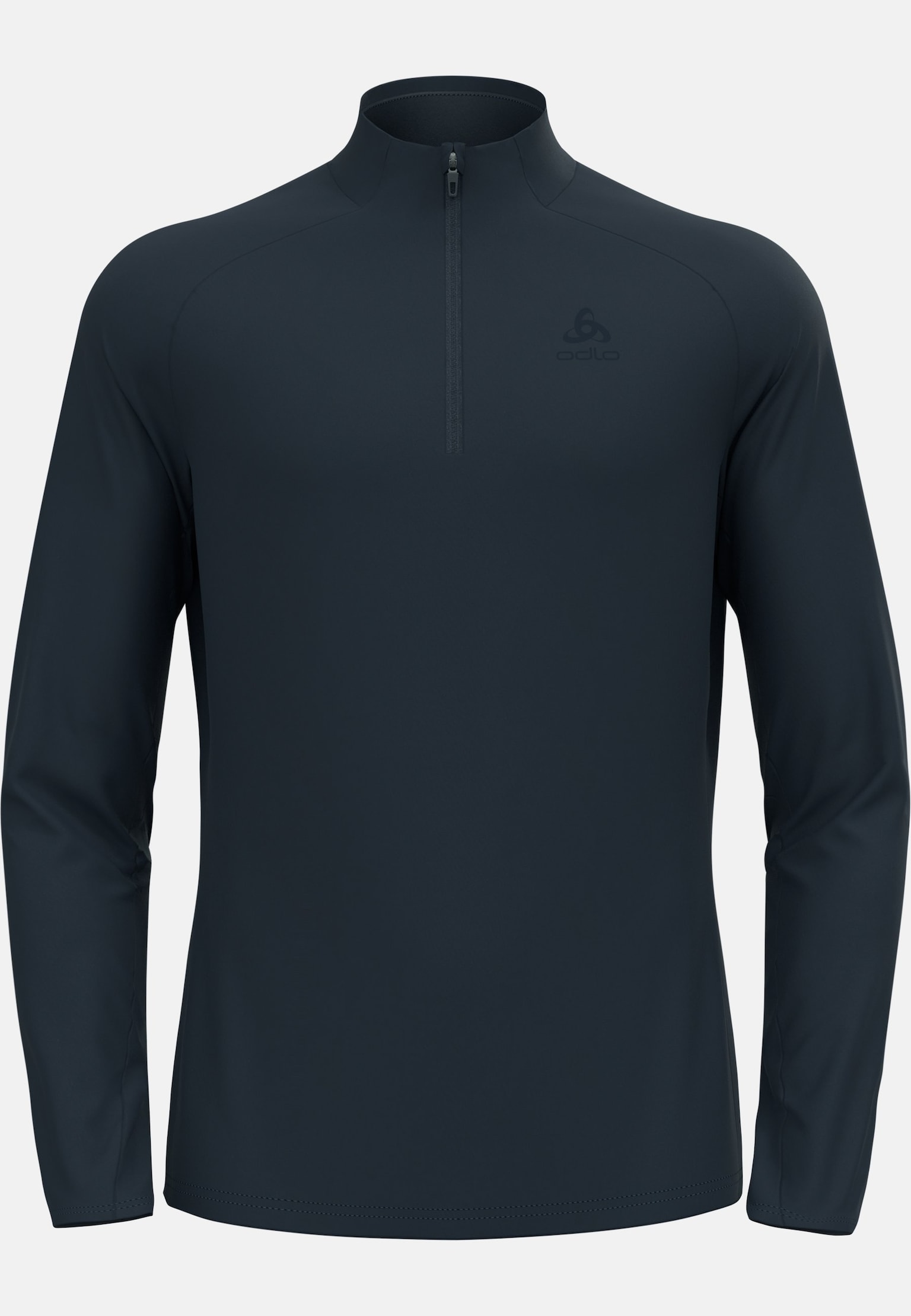 Essentials lichte mid layer met halve rits