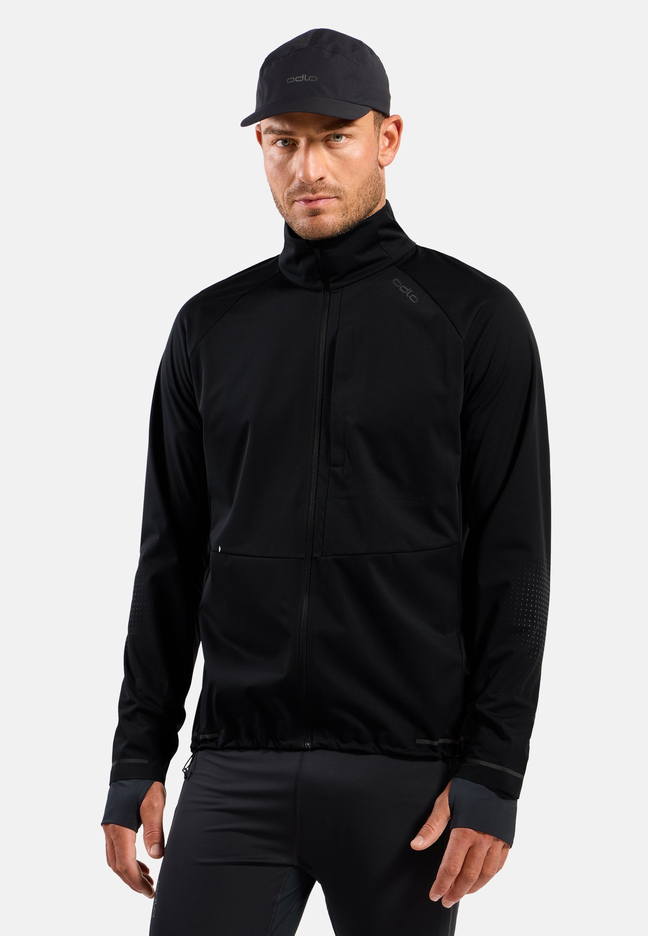 Odlo Zeroweight Pro Windproof Reflective Laufjacke für Herren - Running - schwarz, S