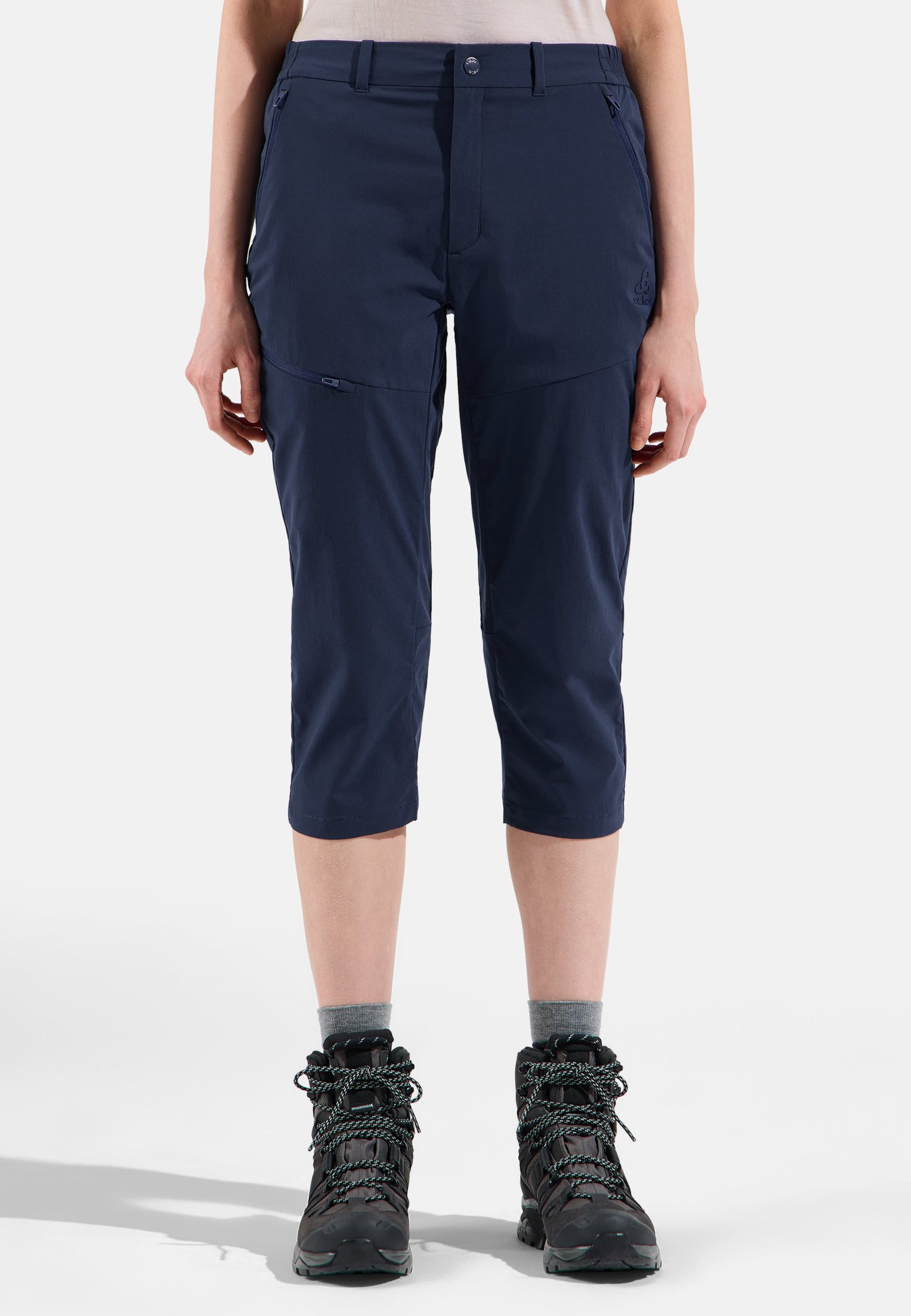 Odlo Ascent Light 3/4-Wanderhose für Damen, 34, blau
