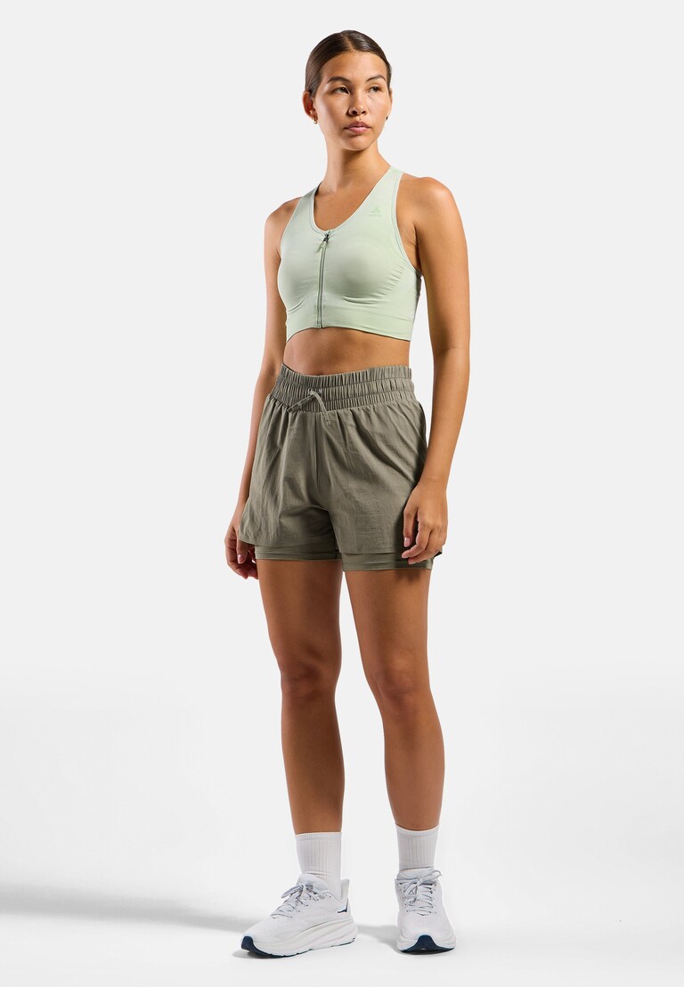 The Seamless zip high-support sports bra