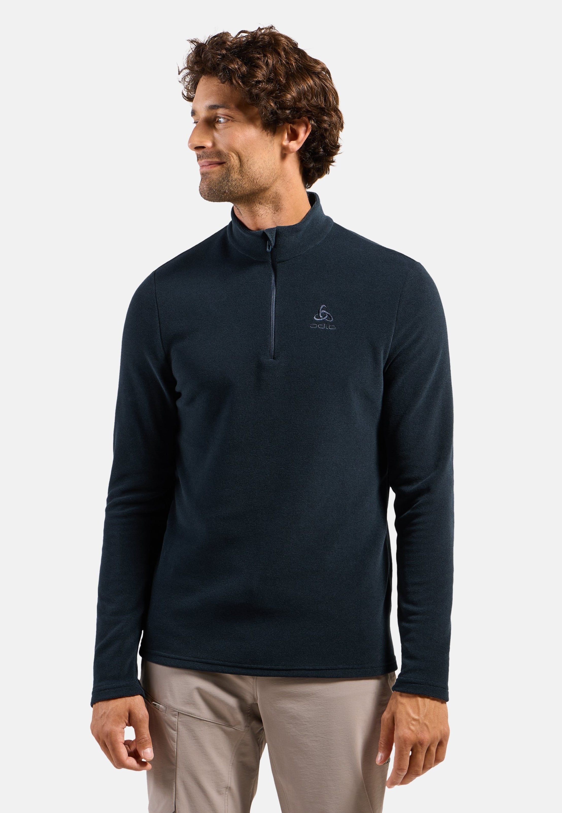 Odlo Roy Mid Layer Half-Zip für Herren - Wandern, Ski & Snow - grau, XL
