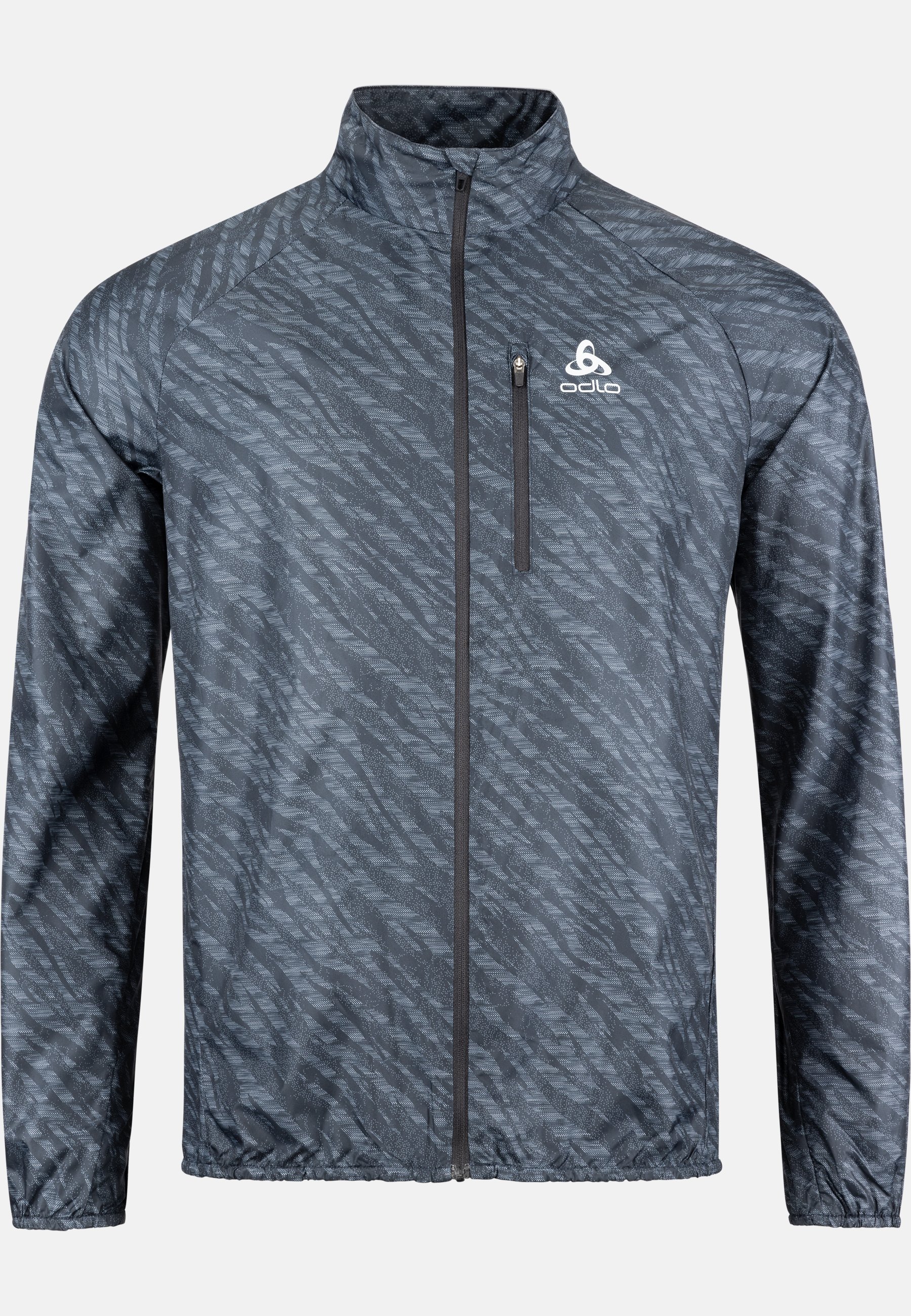 Giacca Da Corsa Donna Odlo Zeroweight Print - Leggera, Antivento E Impermeabile In Materiale Riciclato