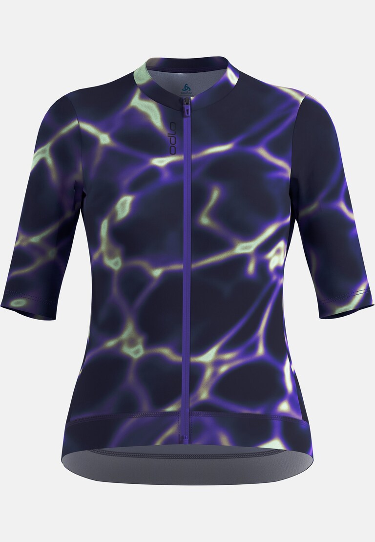The Zeroweight Pro Chill-Tec full-zip print cycling jersey
