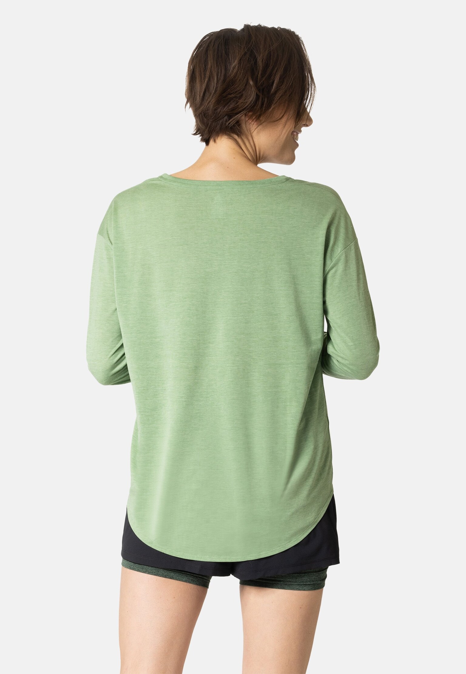 Active 365 longsleeve van natuurlijke materiaalmix