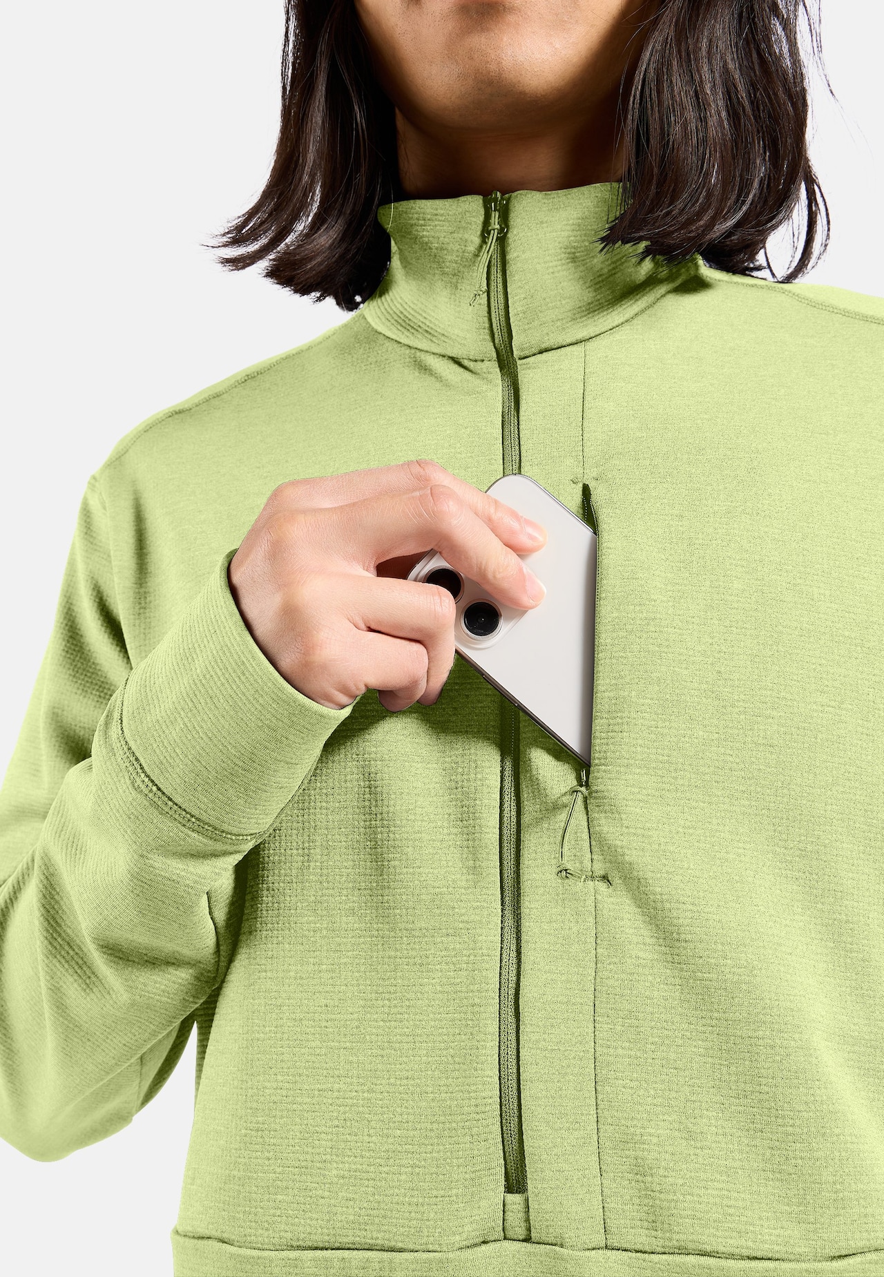Grid Fleece Mid Layer Half-Zip