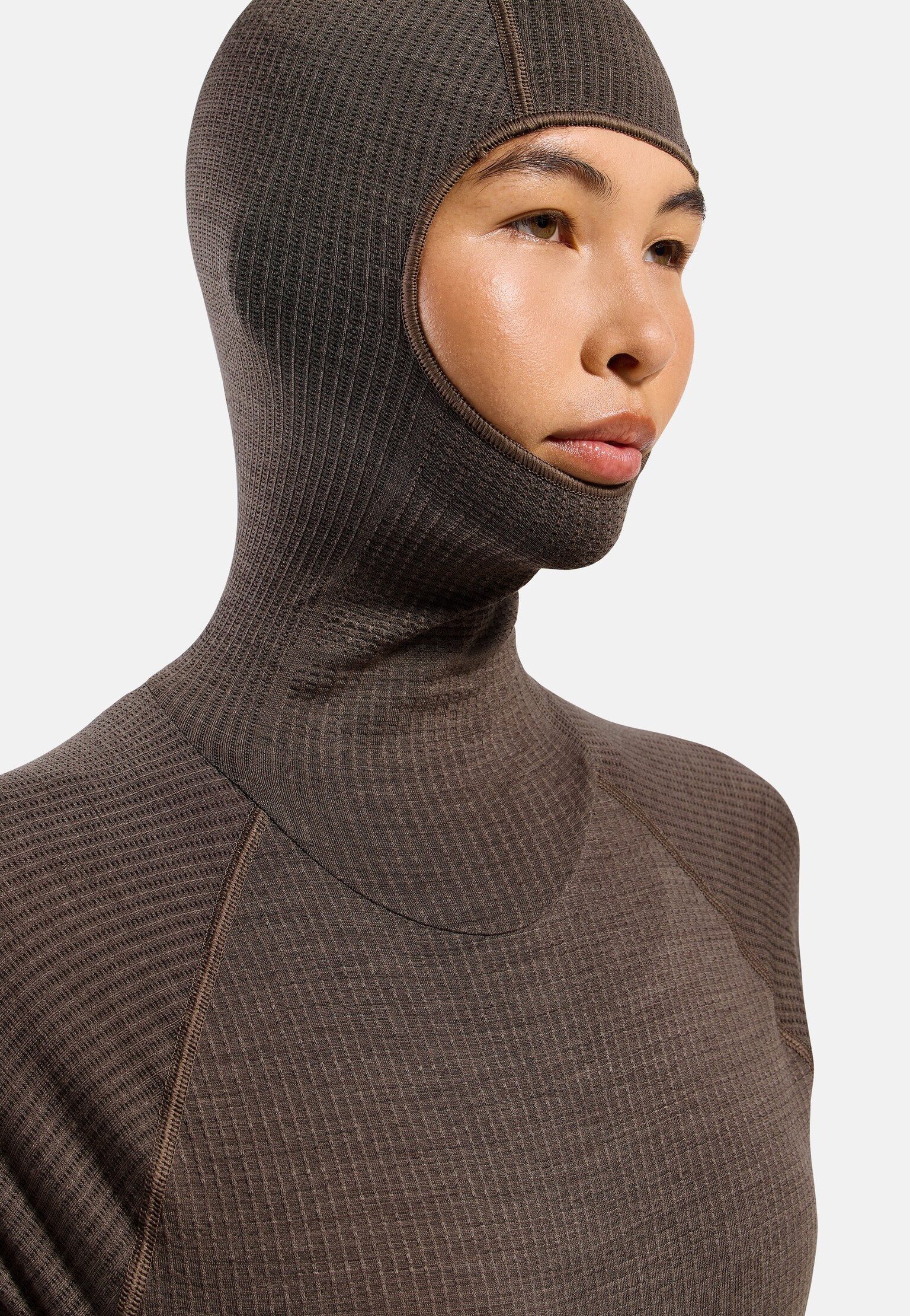 Seamless Performance Wool Base Layer with Facemask