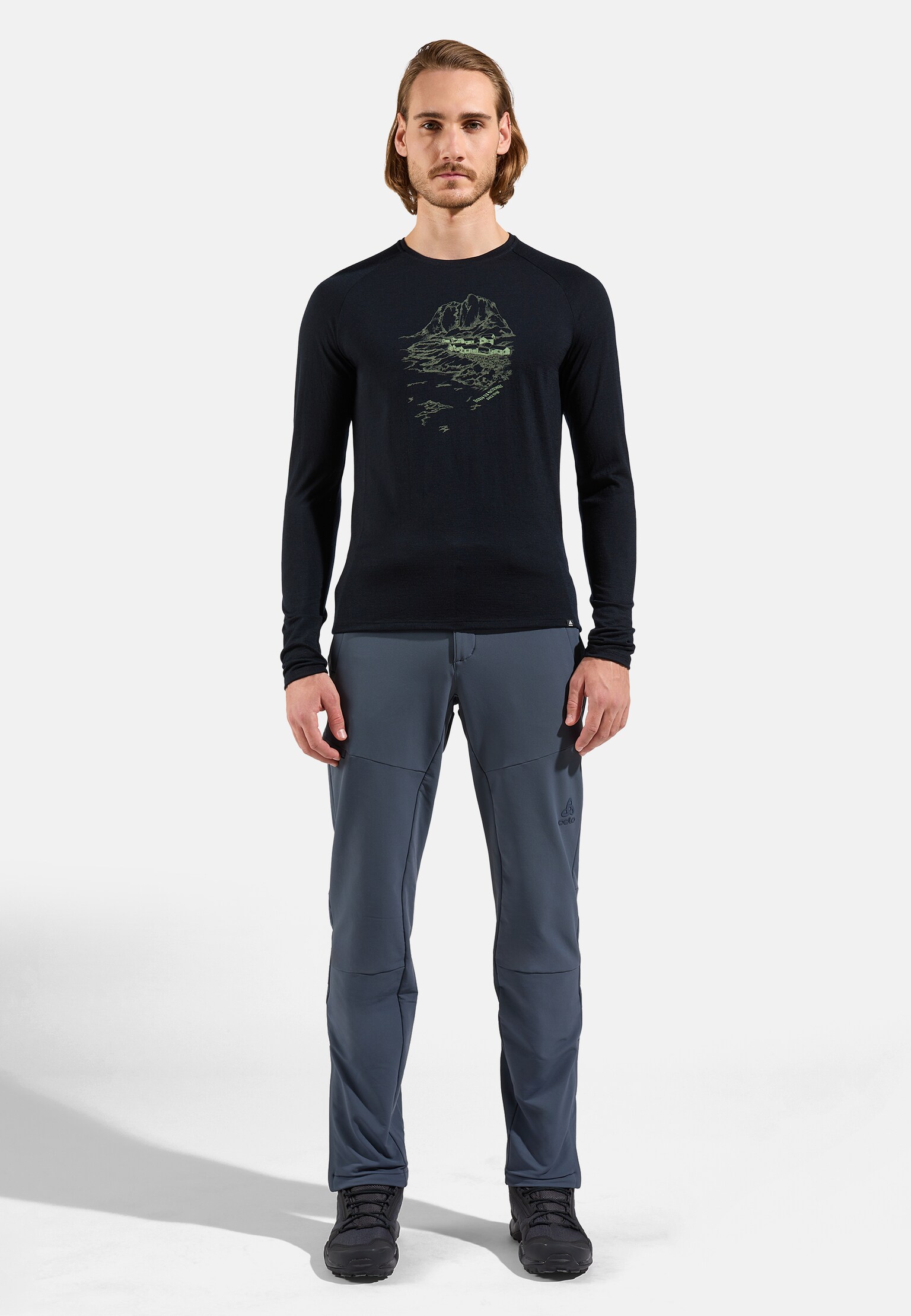 Haut à motif Norvège en laine mérinos 200 Ascent 365