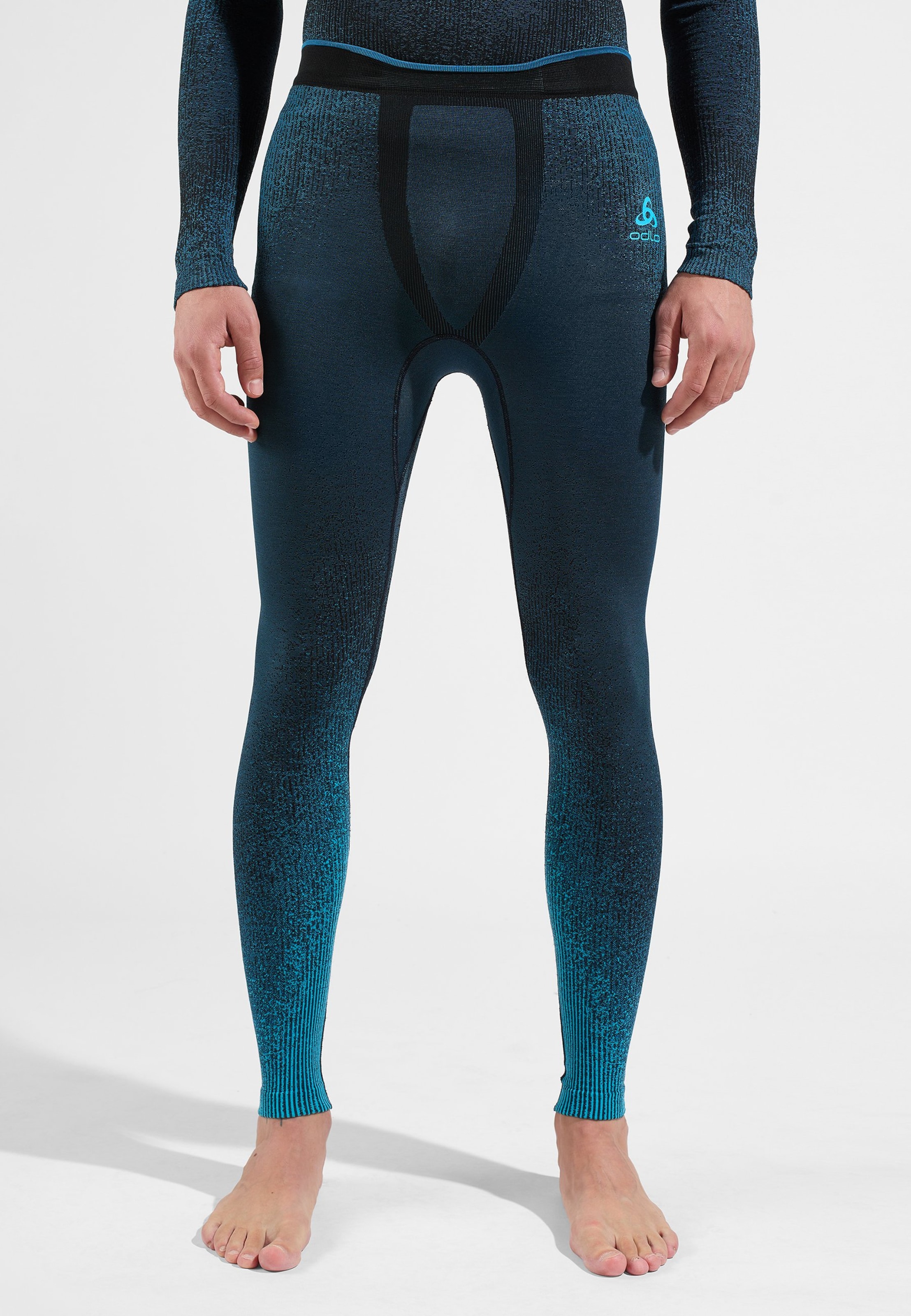 Odlo Blackcomb Base Layer Tights für Herren, S, blau