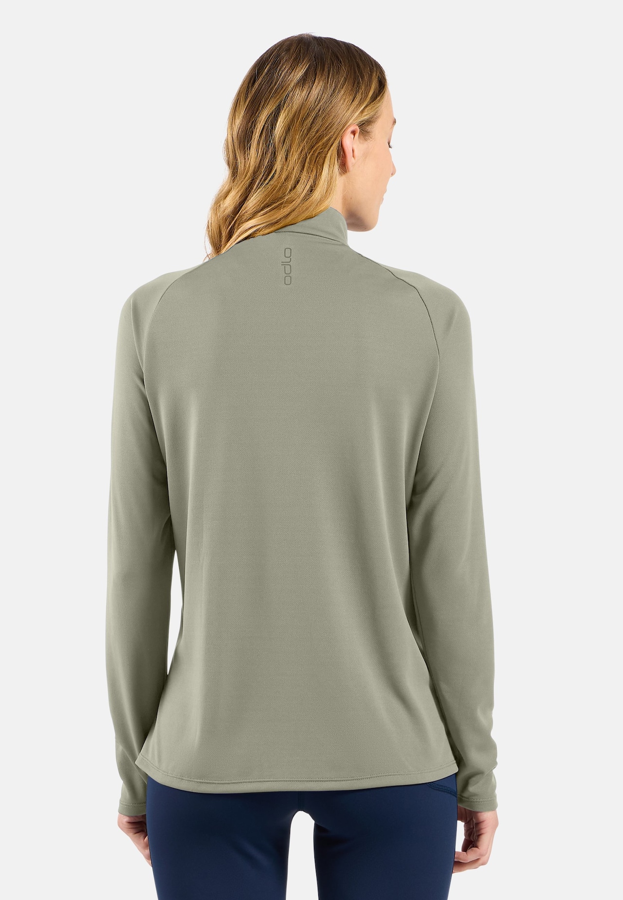 Felpa da running Essential Ceramiwarm a mezza zip