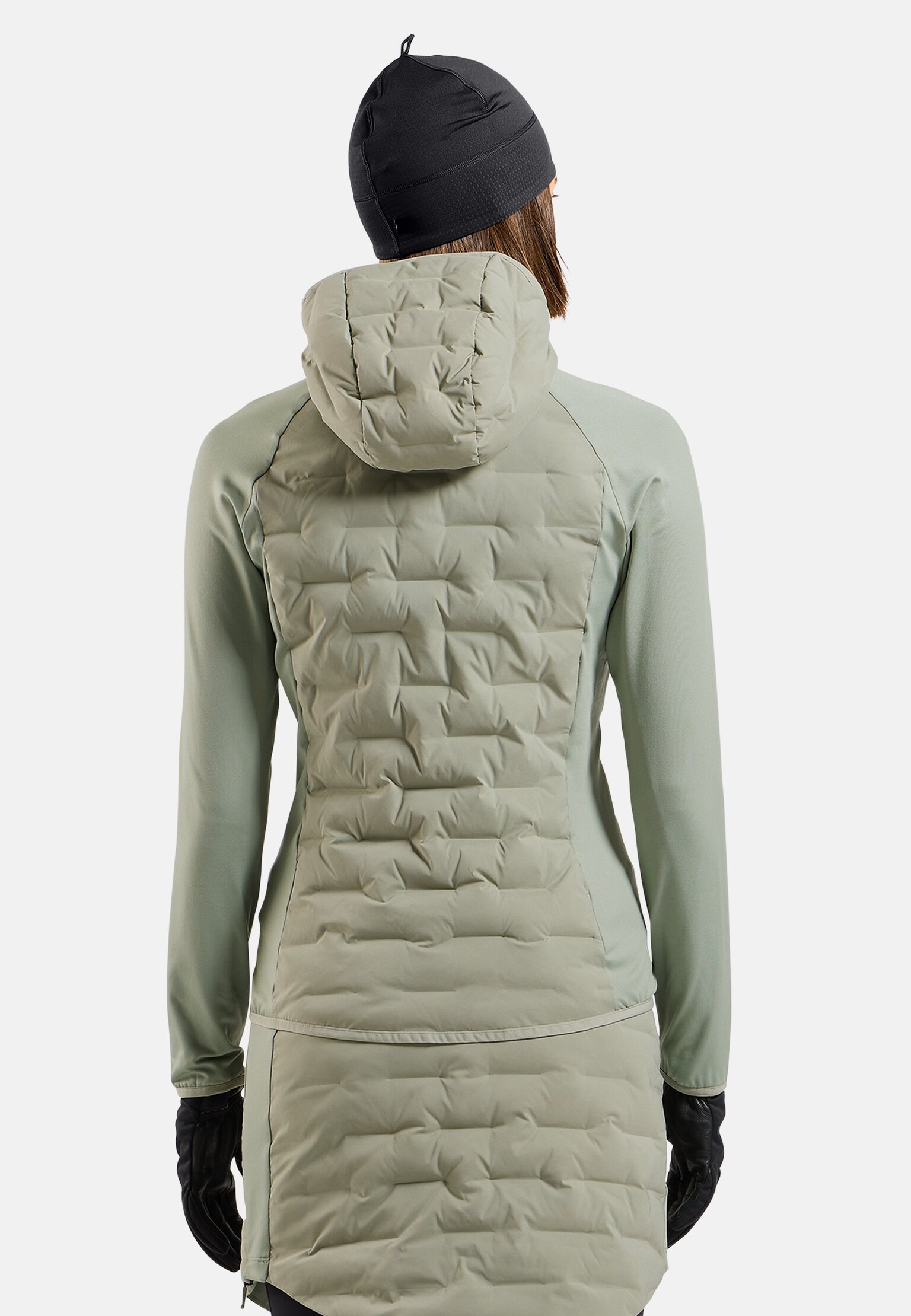 Mid layer ibrido con cappuccio e zip  Zeroweight Insulator