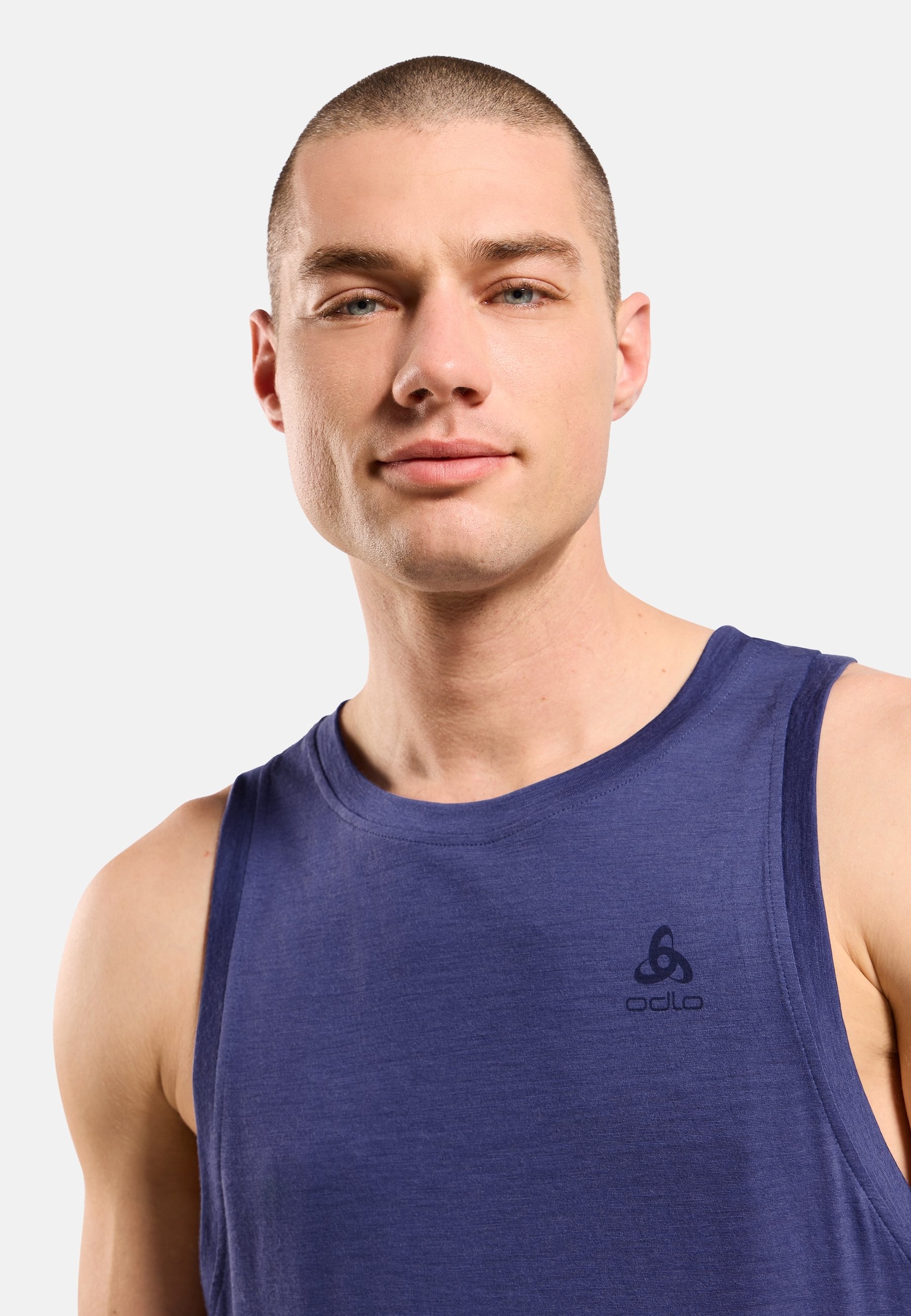 Débardeur technique à col rond en laine mérinos 160 Natural