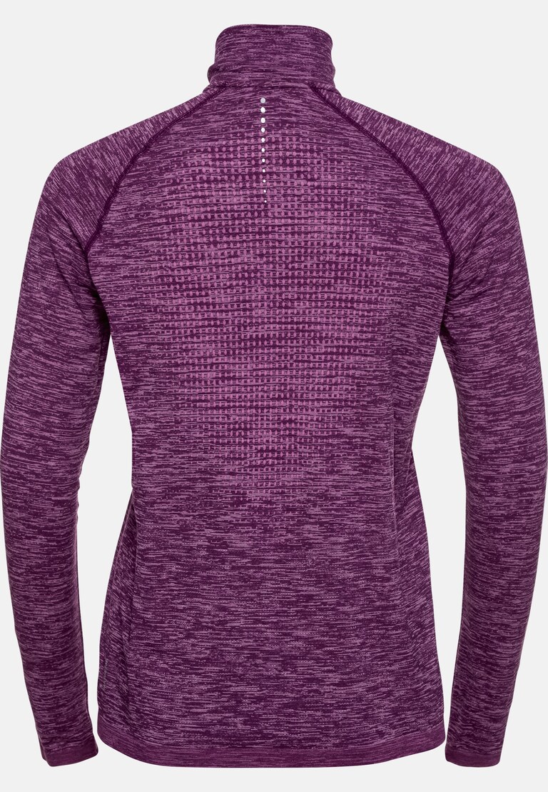 The women's Run Easy Yakwarm half-zip mid layer top