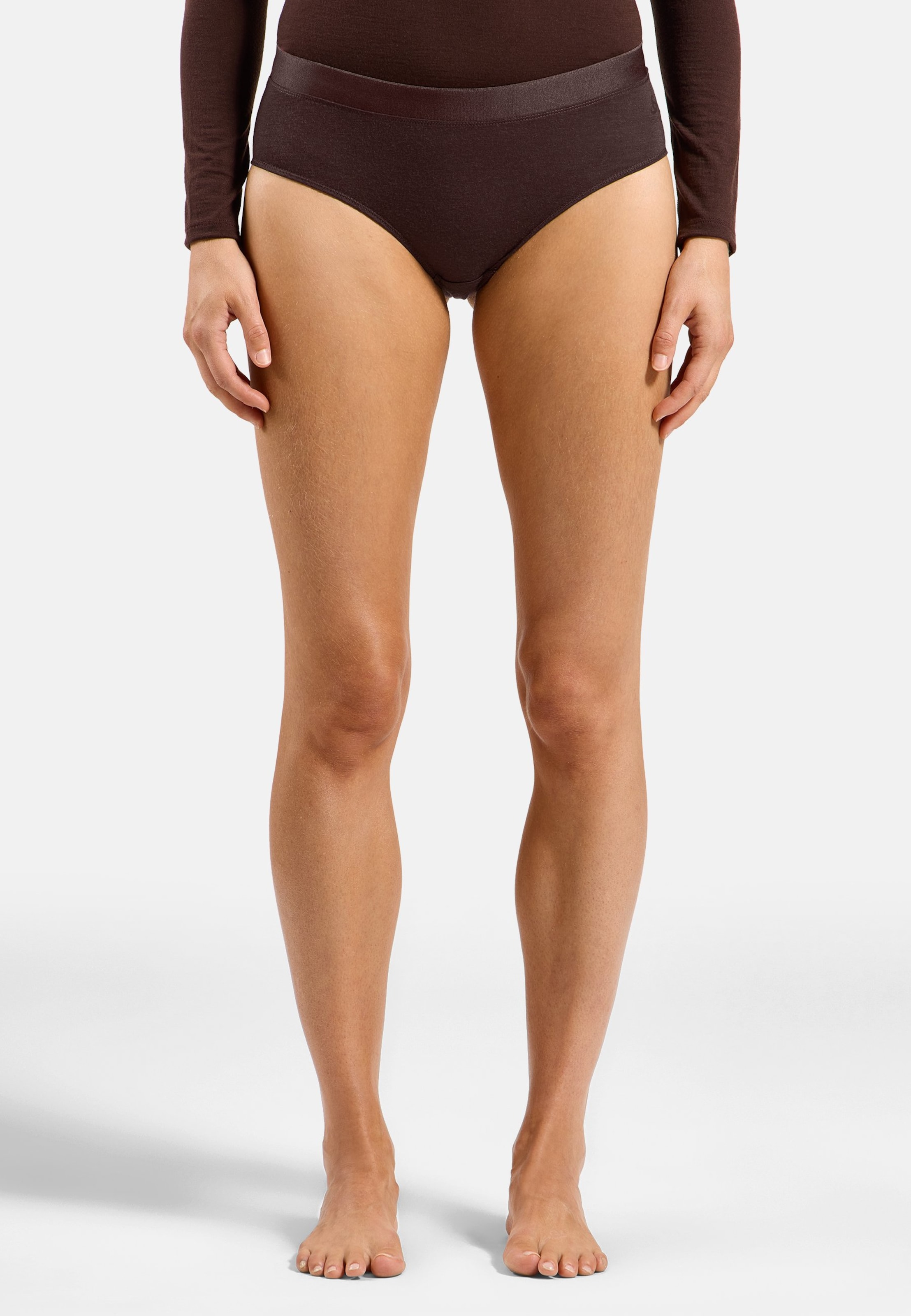 Odlo Natural Merino 160 Slip für Damen, XL, maron