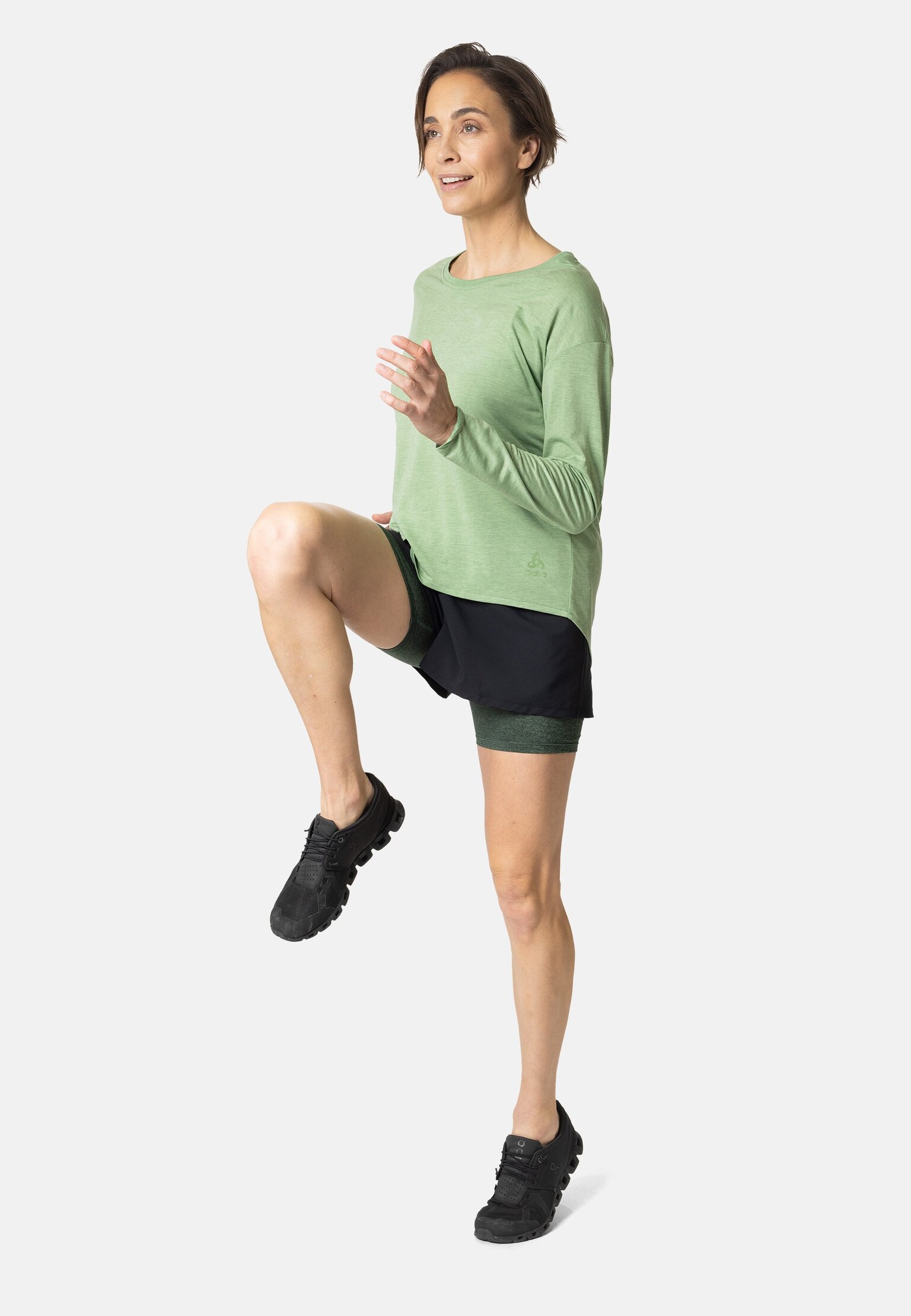 Active 365 longsleeve van natuurlijke materiaalmix