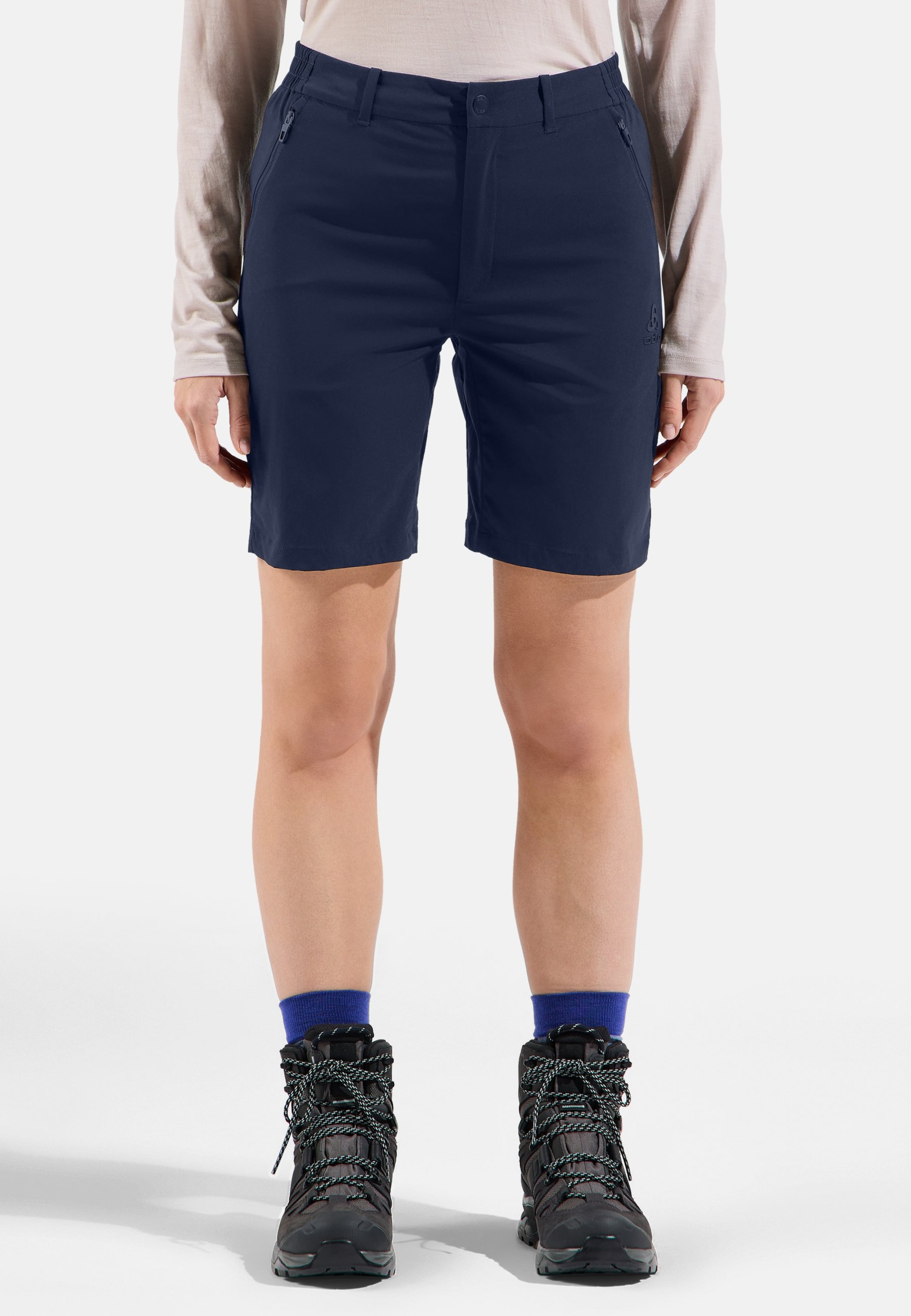 Odlo Ascent Light Wandershorts für Damen, 34, marineblau